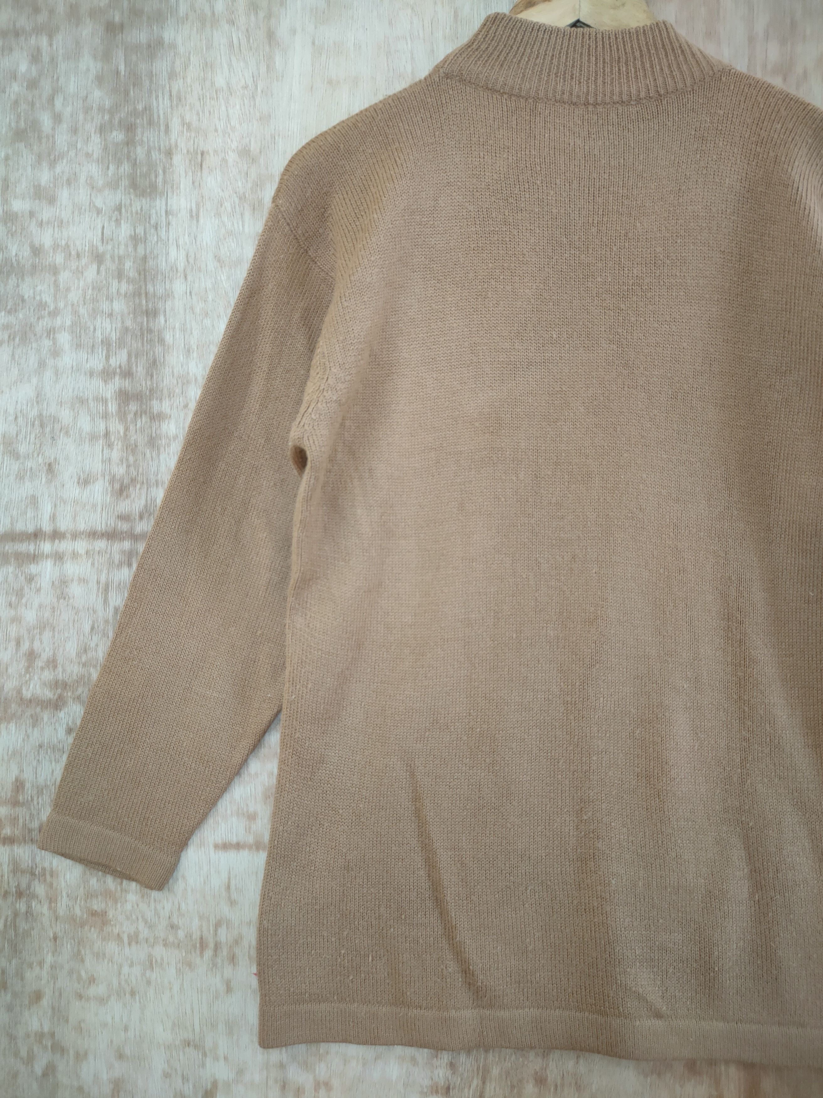 Vintage Ace art aran isle knitwear sweatshirt brown #46-779 Size US M / EU 48-50 / 2 - 7 Thumbnail