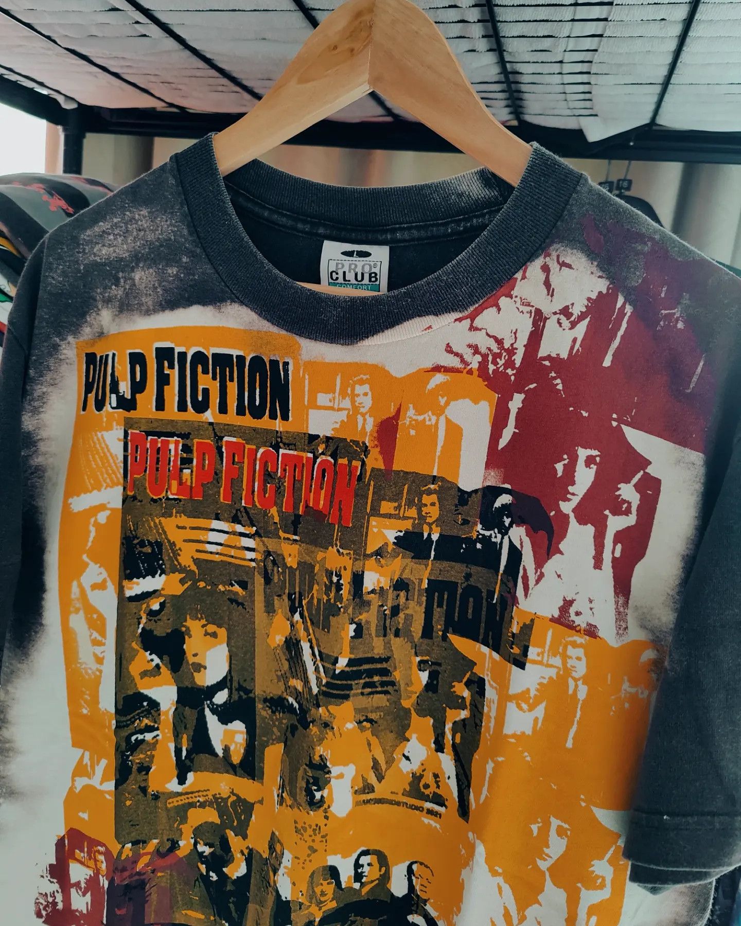 Vintage Pulp Fiction (Modern Bootleg, Acid HandPrint) Size US L / EU 52-54 / 3 - 4 Thumbnail