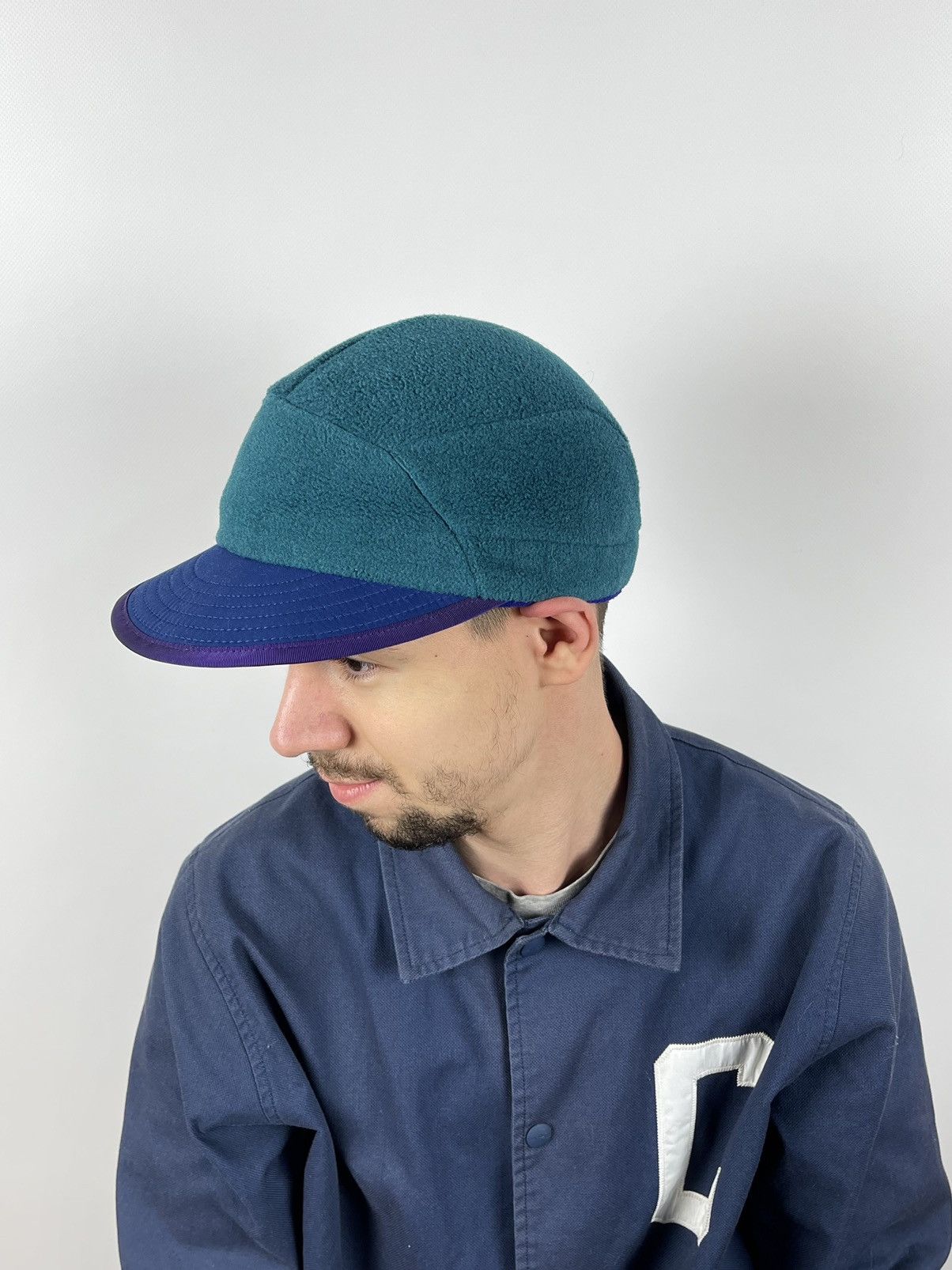 Patagonia 90s Vintage Patagonia Synchilla 5 Panel Fleece Cap Hats USA Size ONE SIZE - 4 Thumbnail