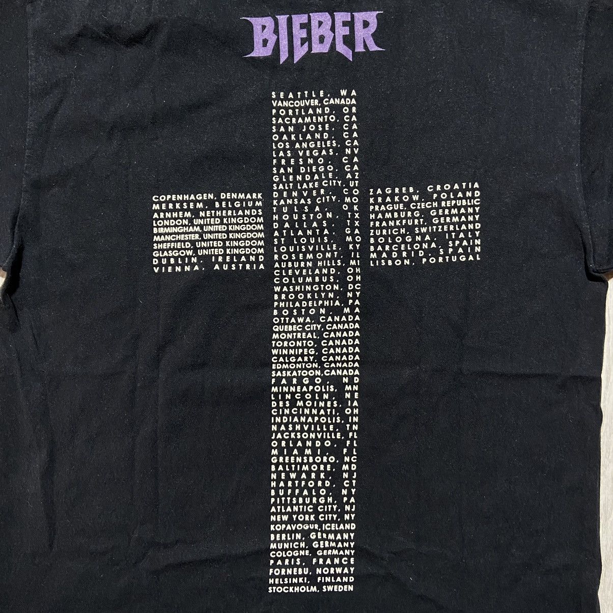 Band Tees Vintage Justin Bieber Purpose Tour Merchandise T-Shirt Size US S / EU 44-46 / 1 - 10 Thumbnail