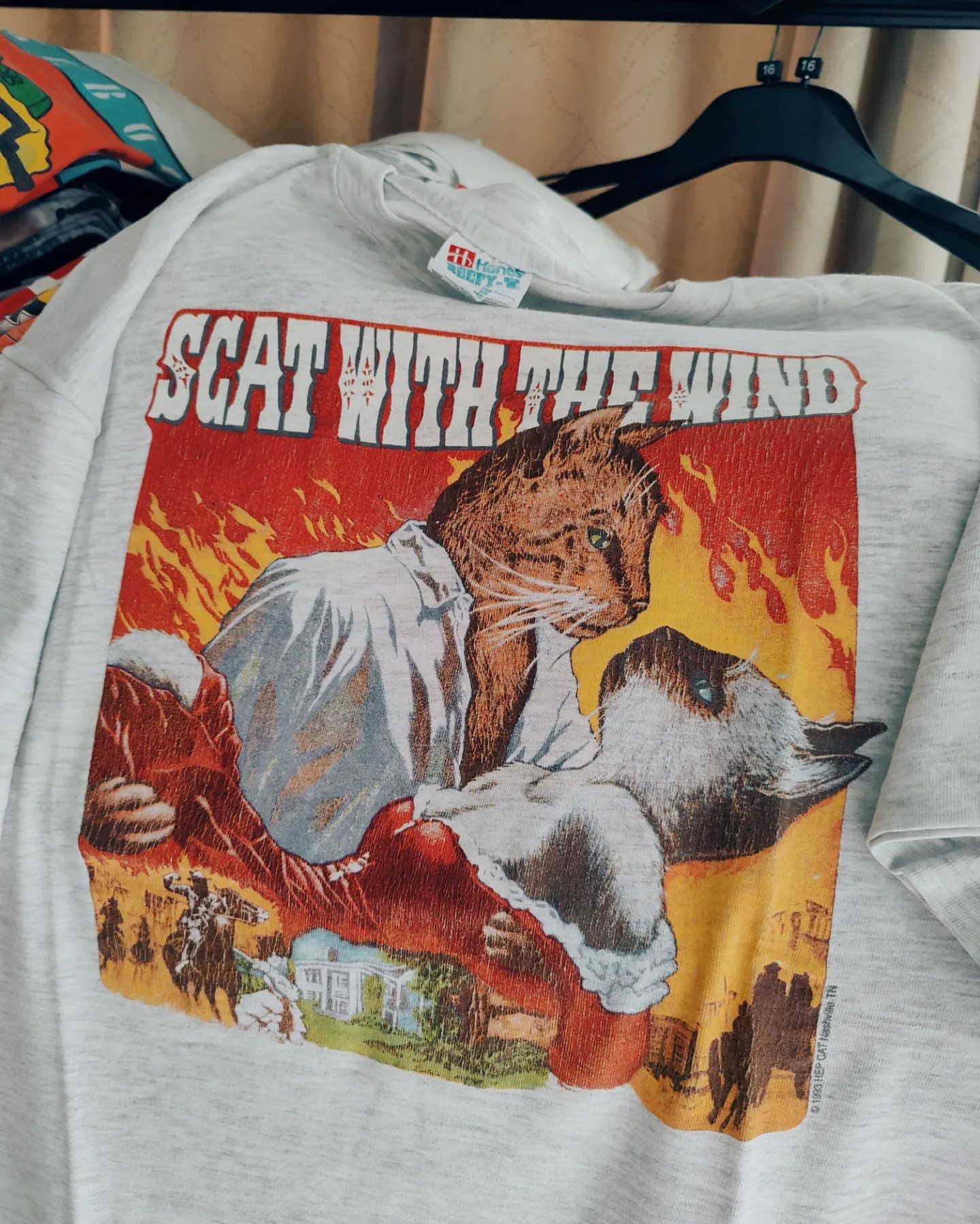 Vintage 1993 Scat With the Wind, Gone With the Wind Parody Size US L / EU 52-54 / 3 - 1 Thumbnail