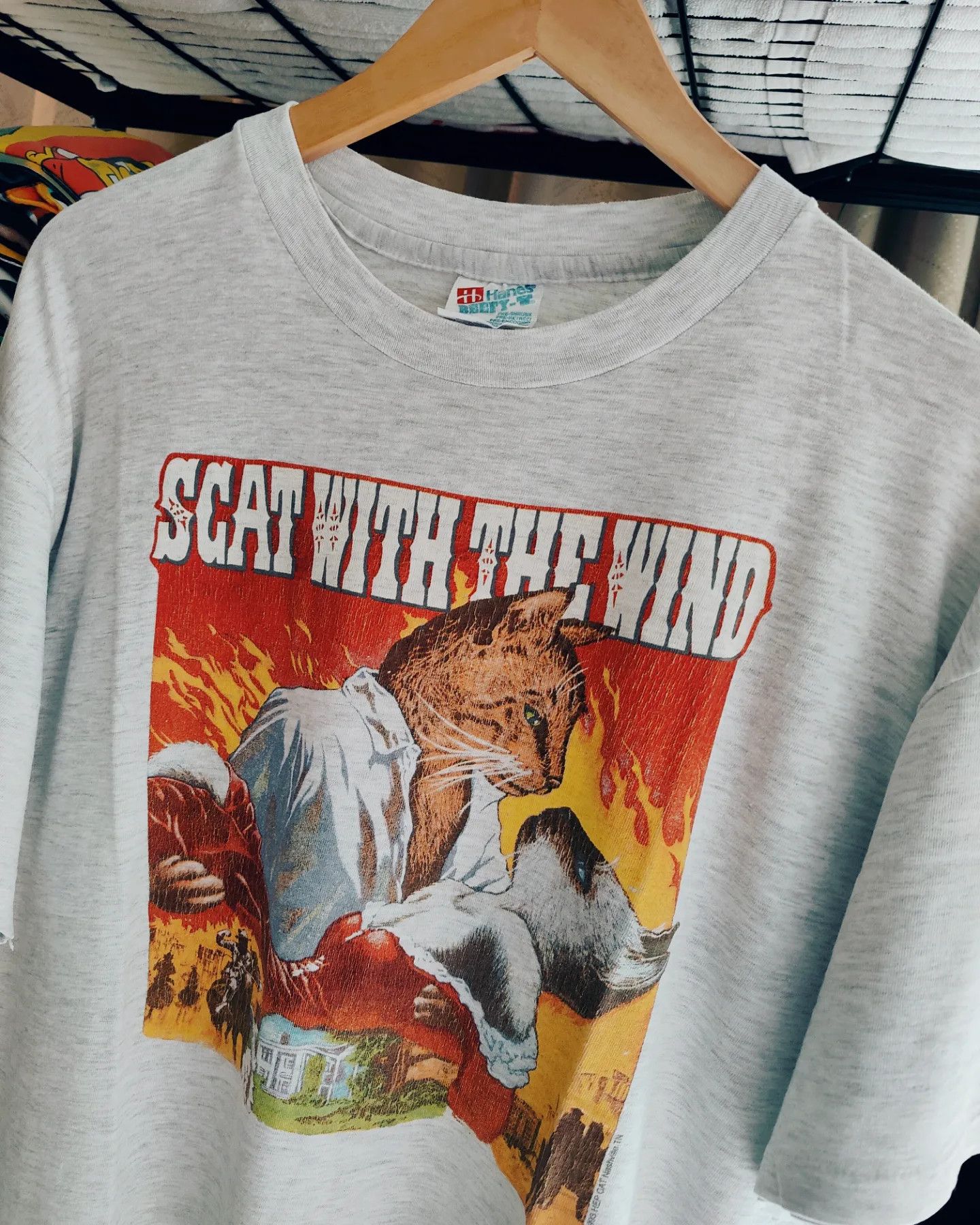 Vintage 1993 Scat With the Wind, Gone With the Wind Parody Size US L / EU 52-54 / 3 - 5 Thumbnail