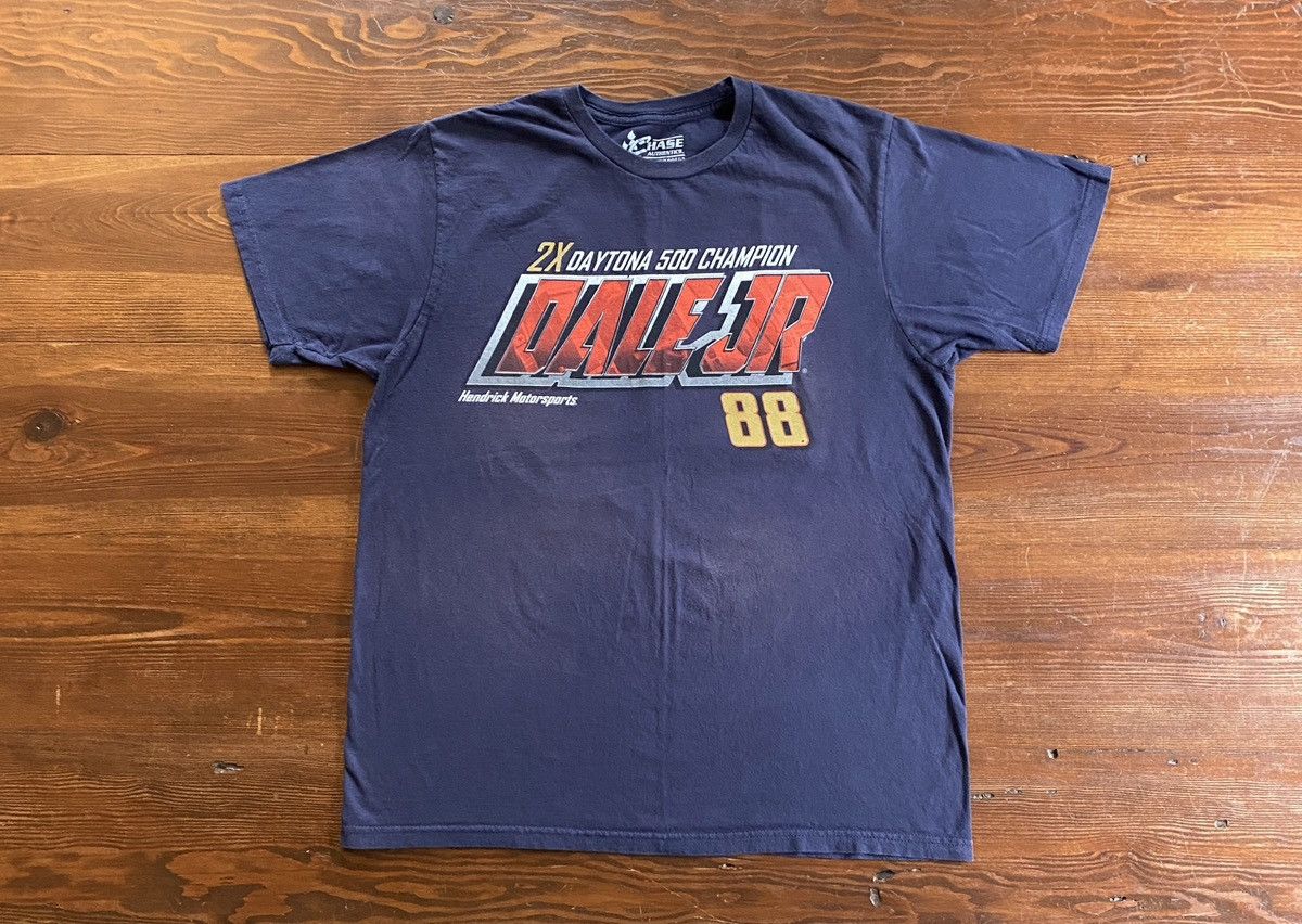 Chase Authentics 2014 Dale Earnhardt Jr. Daytona 500 Champ Double Side Tee Size US L / EU 52-54 / 3 - 2 Thumbnail