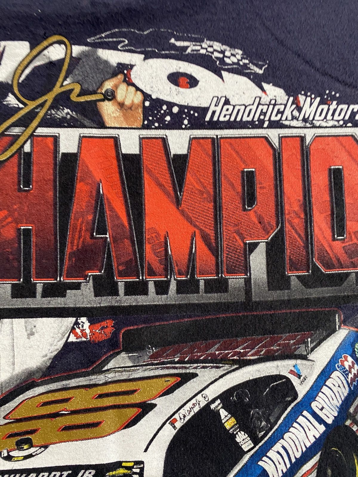 Chase Authentics 2014 Dale Earnhardt Jr. Daytona 500 Champ Double Side Tee Size US L / EU 52-54 / 3 - 20 Thumbnail