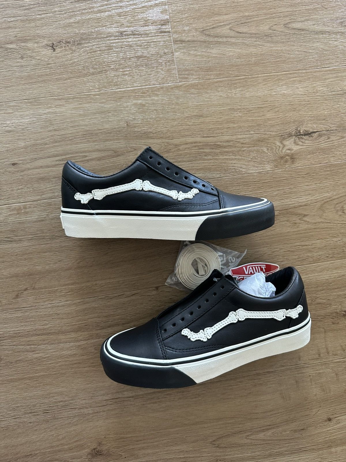 image of Blends Bones Old Skool Vault Unreleased Pack Shoes in Black, Men's (Size 8)