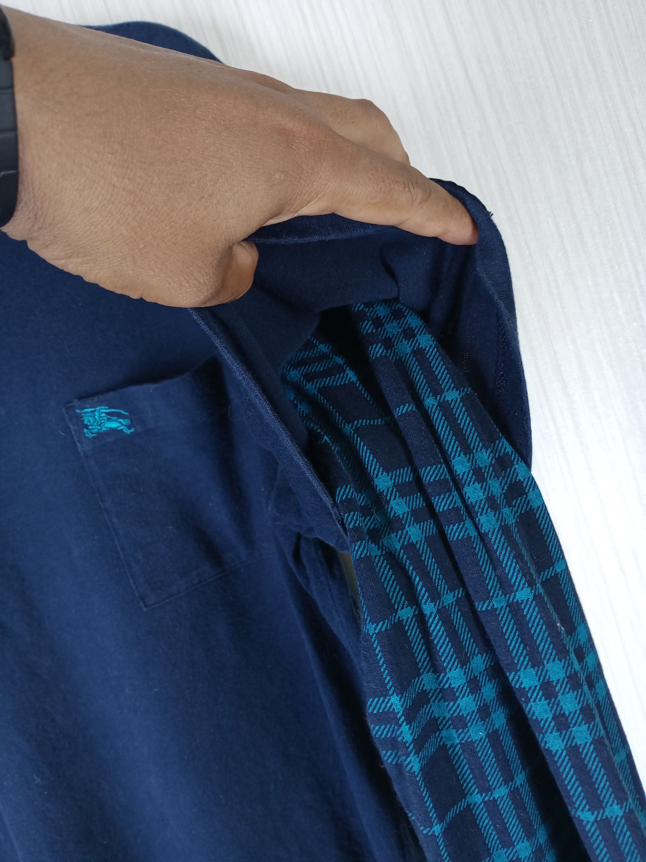 Burberry Vintage Burberry London Blue Label Nova Check Tee Size US L / EU 52-54 / 3 - 4 Thumbnail