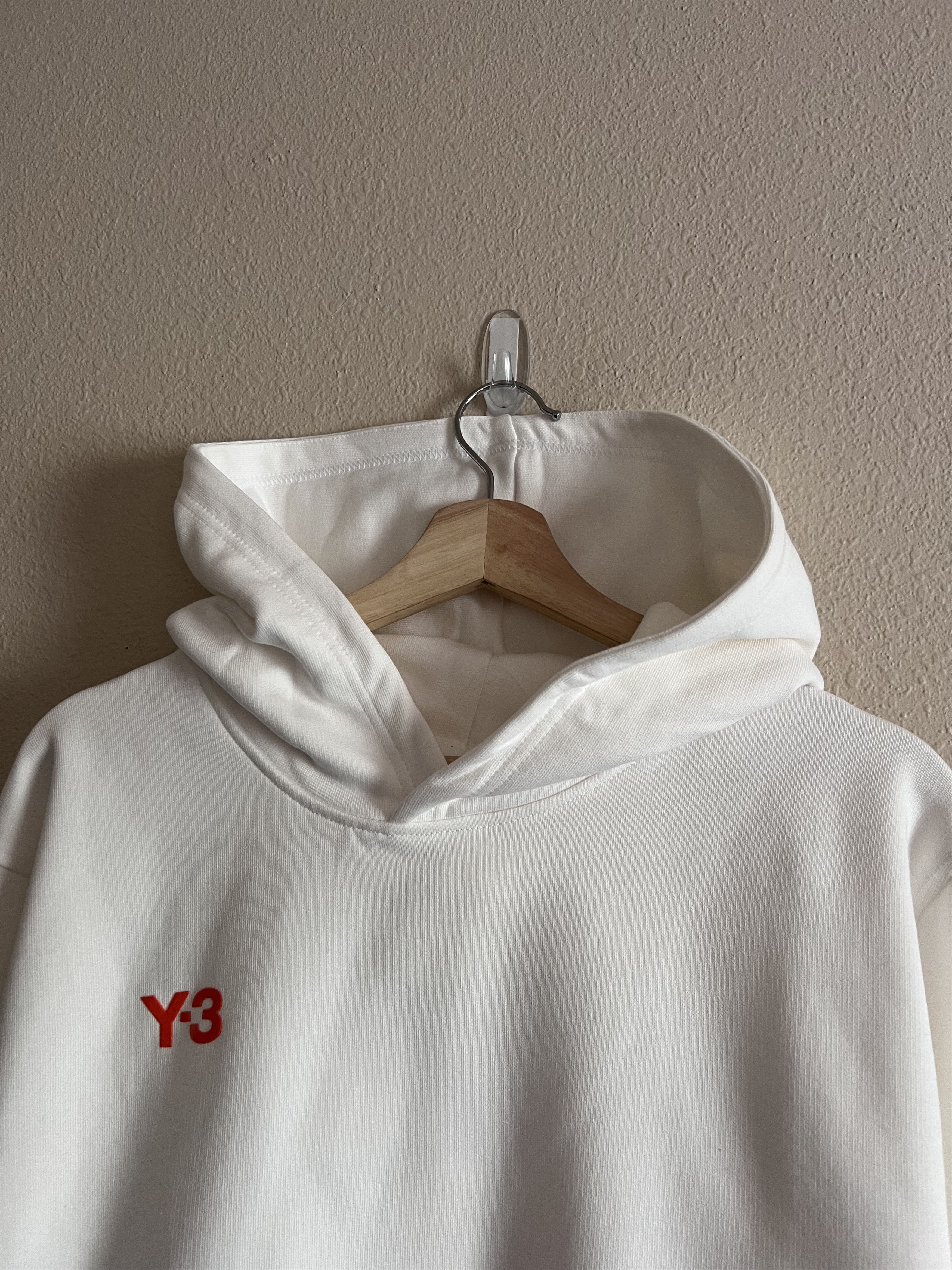 Adidas Y-3 Adidas Yohji Graphic Logo Hoodie in White Orange Size US L / EU 52-54 / 3 - 2 Thumbnail
