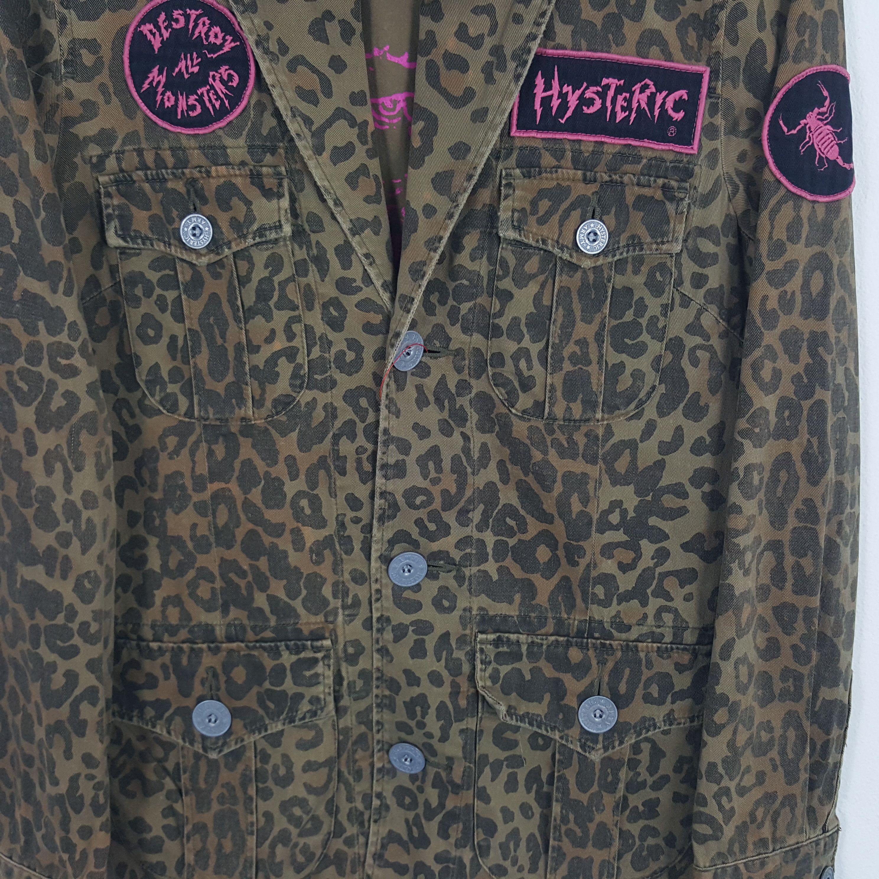 Hysteric Glamour × Japanese Brand × Vintage Vintage Hysteric Glamour Leopard Design Army Jacket Size US XS / EU 42 / 0 - 2 Thumbnail