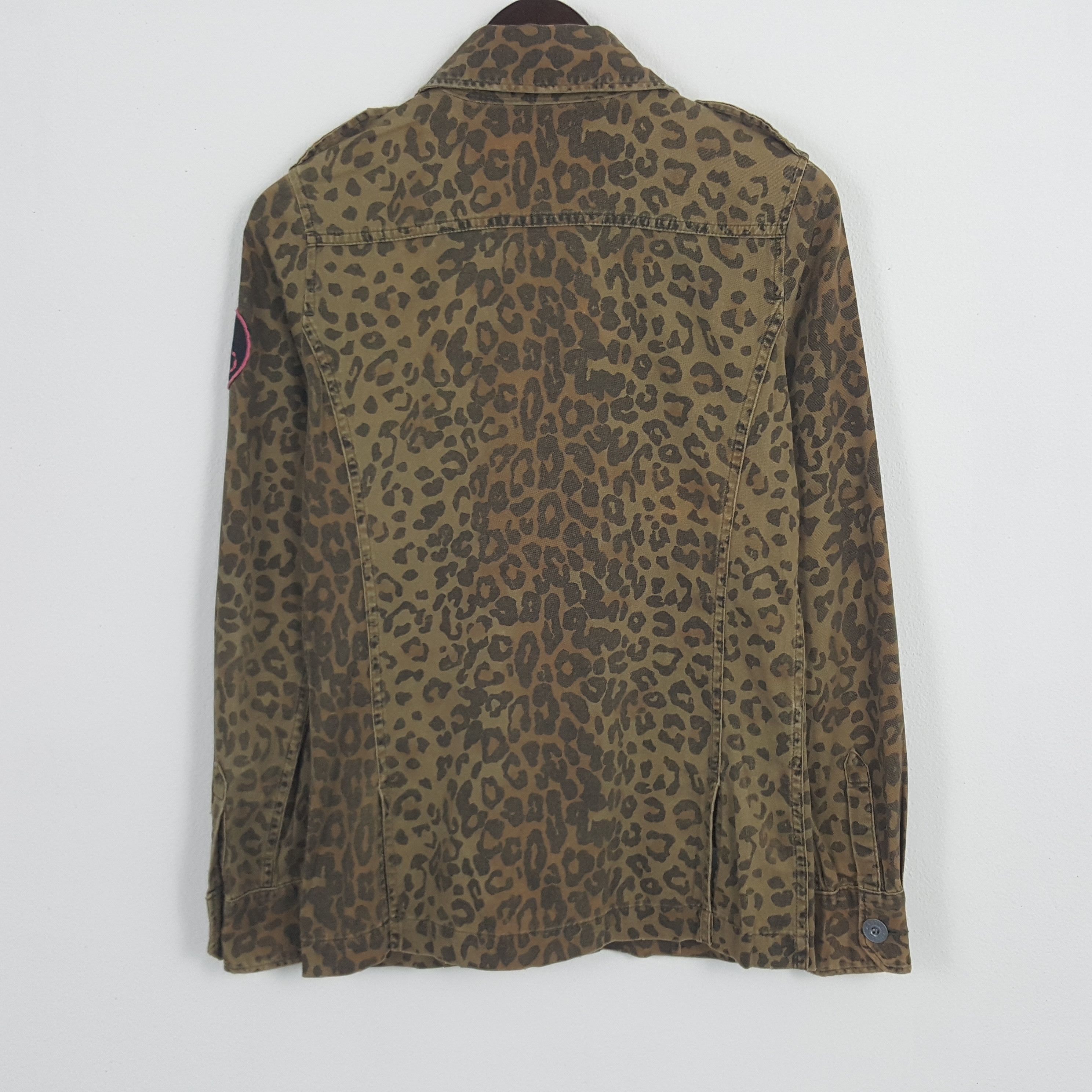 Hysteric Glamour × Japanese Brand × Vintage Vintage Hysteric Glamour Leopard Design Army Jacket Size US XS / EU 42 / 0 - 3 Thumbnail