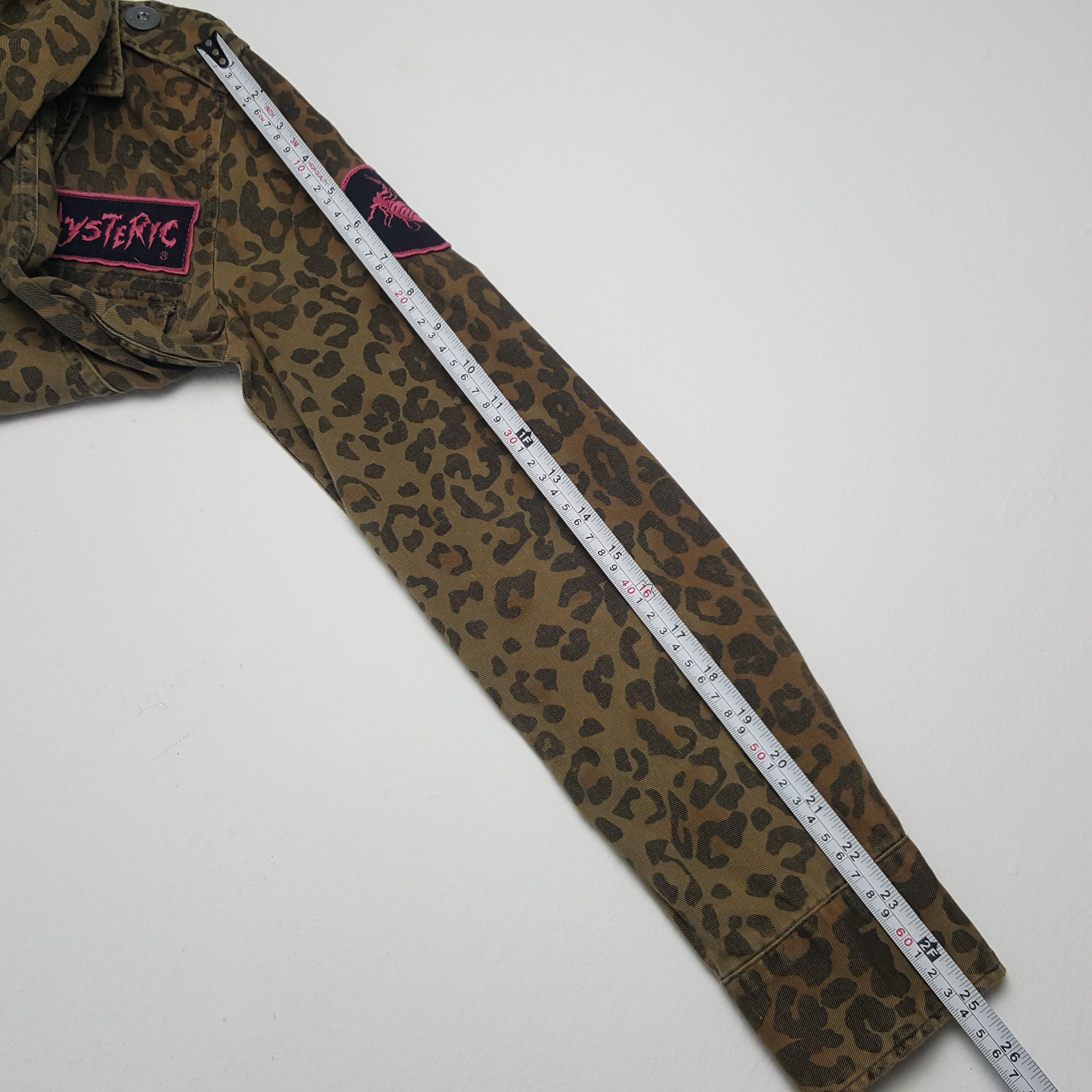 Hysteric Glamour × Japanese Brand × Vintage Vintage Hysteric Glamour Leopard Design Army Jacket Size US XS / EU 42 / 0 - 6 Thumbnail