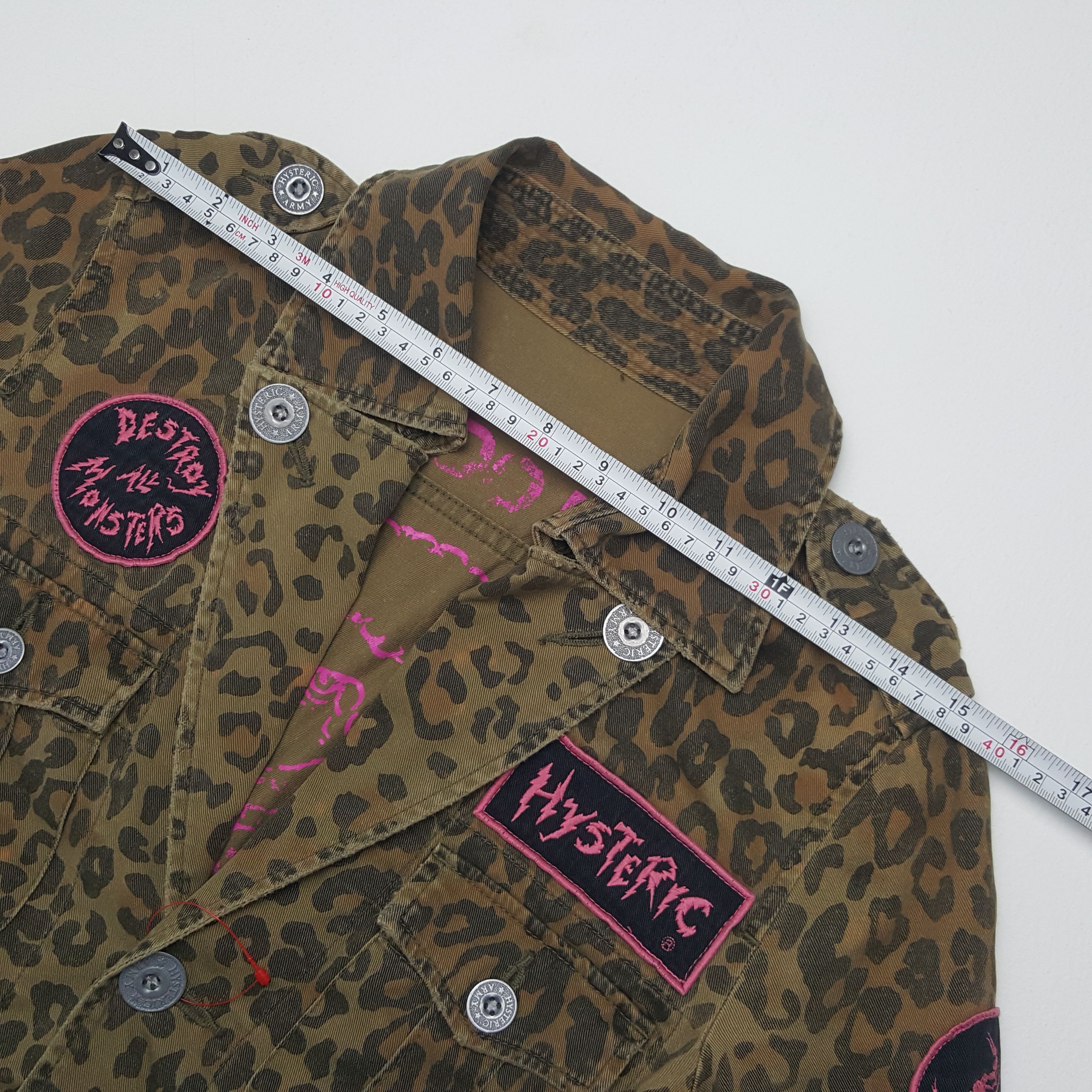 Hysteric Glamour × Japanese Brand × Vintage Vintage Hysteric Glamour Leopard Design Army Jacket Size US XS / EU 42 / 0 - 5 Thumbnail