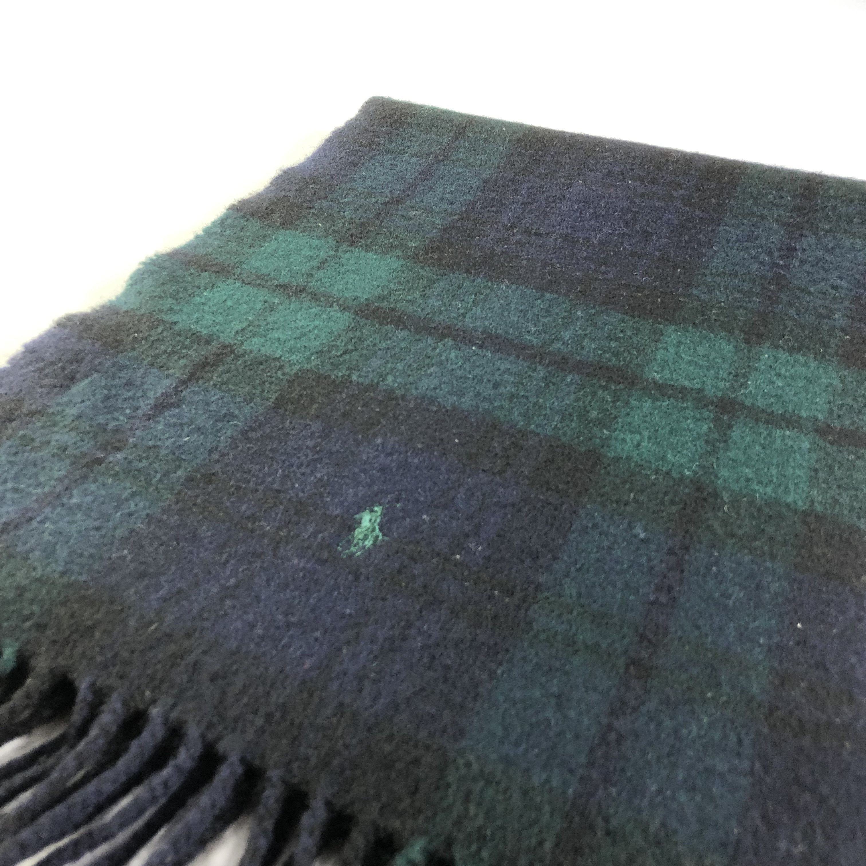 Ralph Lauren Ralph Lauren Tartan Wool Scarf Muffler V1521 Size ONE SIZE - 2 Thumbnail