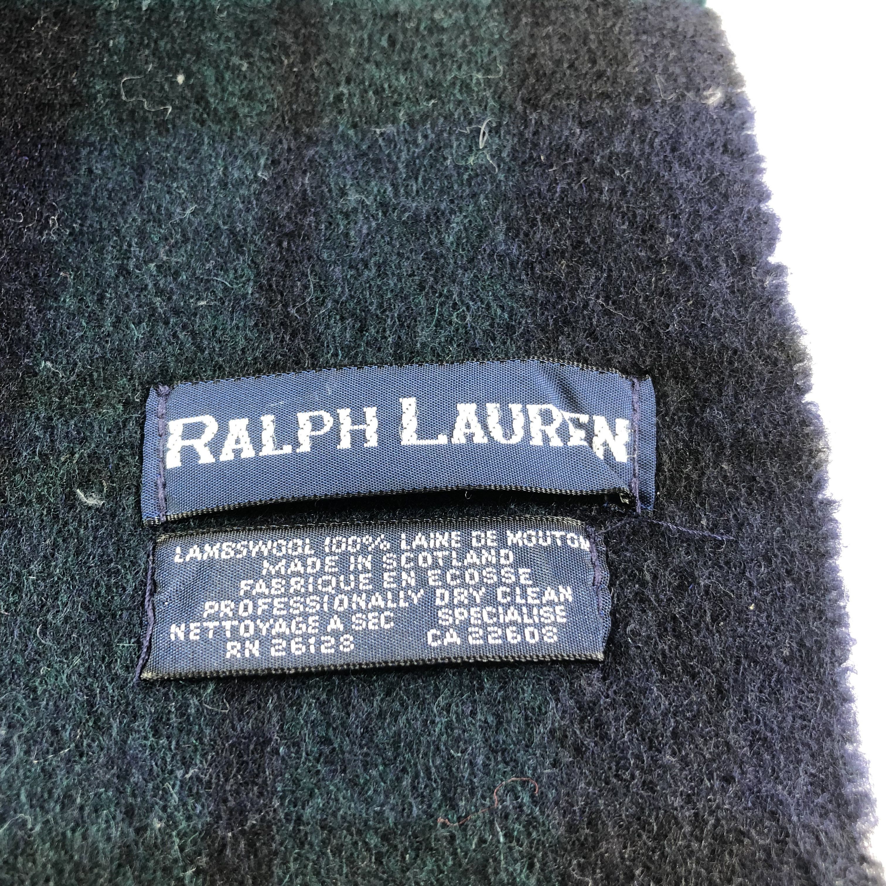 Ralph Lauren Ralph Lauren Tartan Wool Scarf Muffler V1521 Size ONE SIZE - 5 Thumbnail