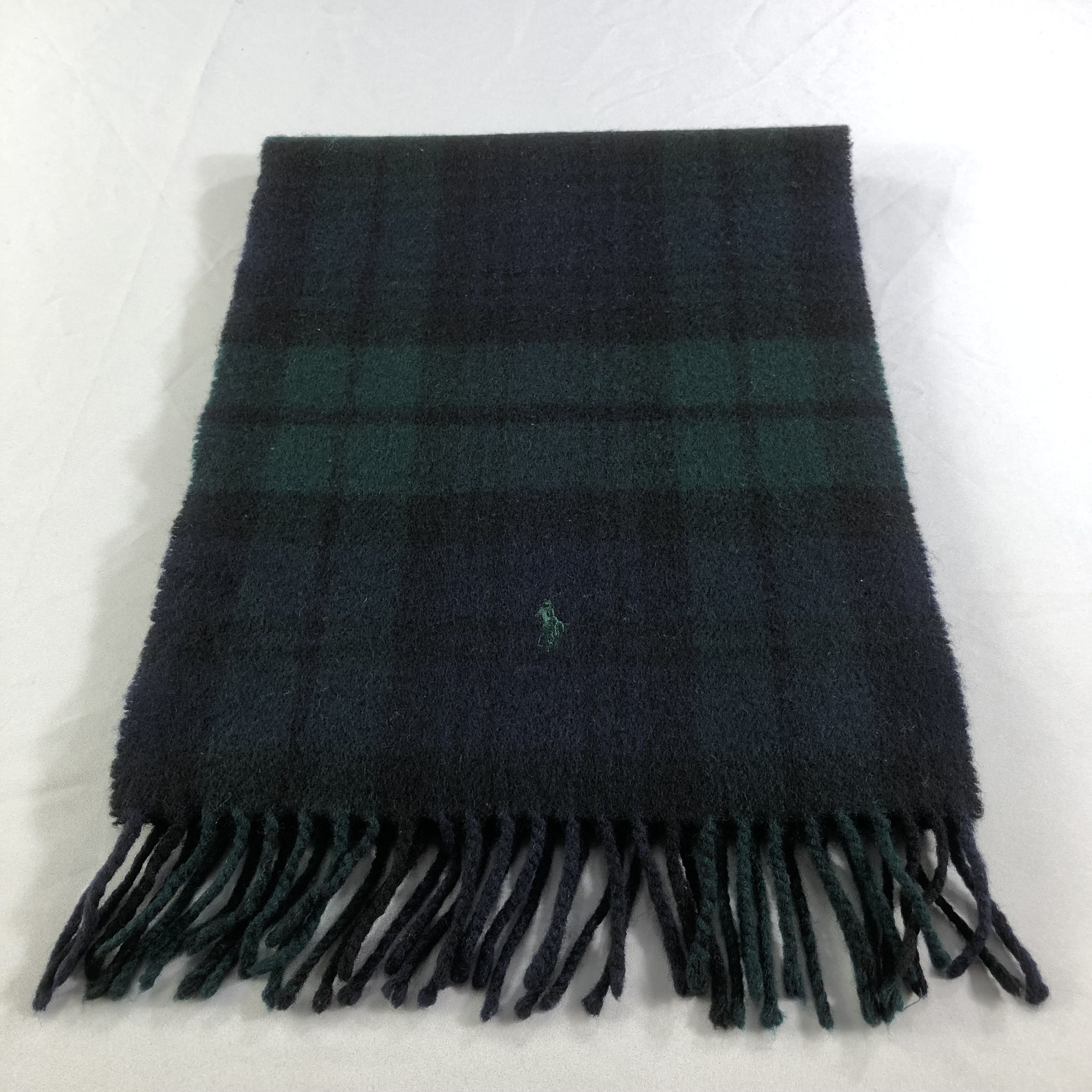 Ralph Lauren Ralph Lauren Tartan Wool Scarf Muffler V1521 Size ONE SIZE - 3 Thumbnail