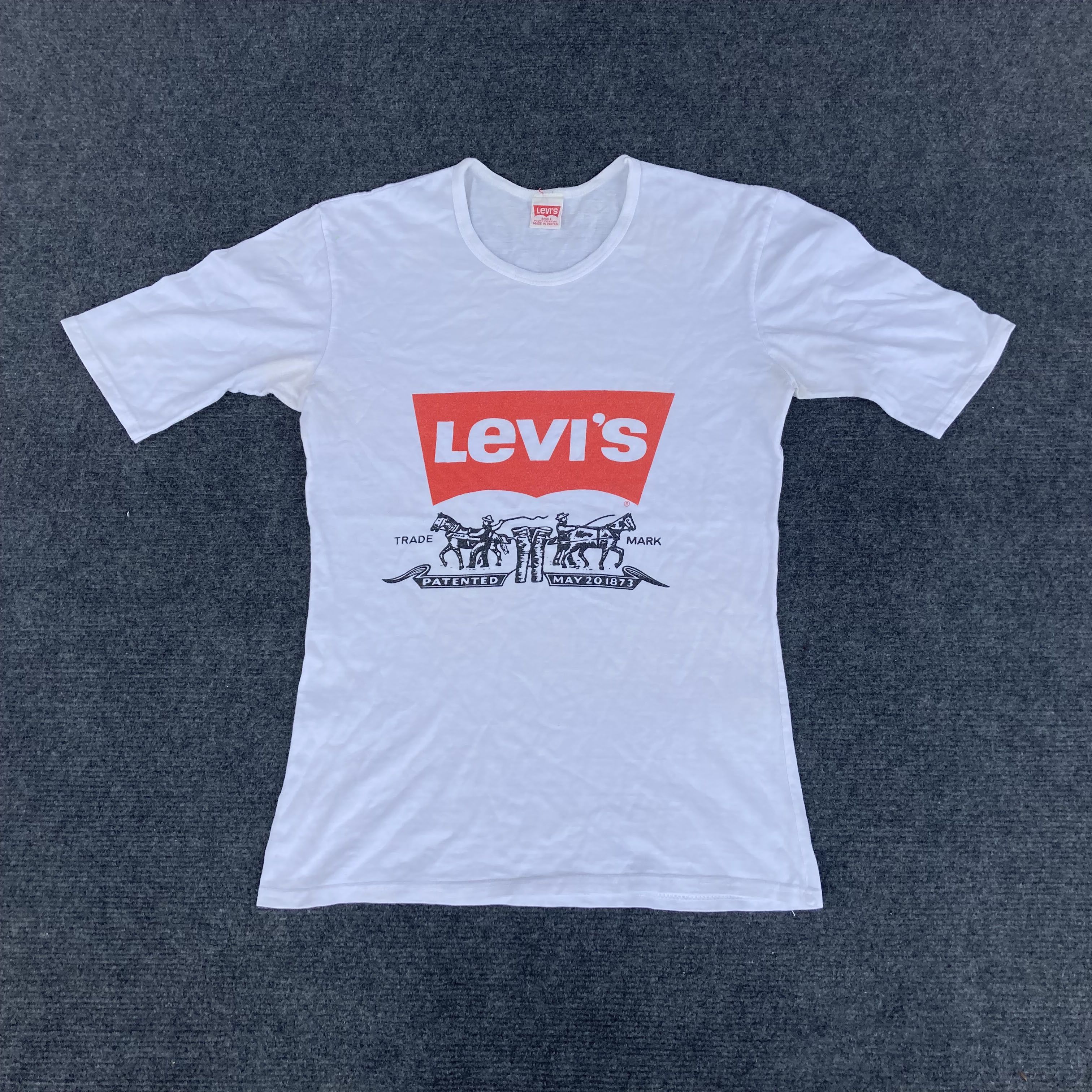 Levi's Vtg Levis Trade Mark Logo 70s 80s T Shirt Size S / US 4 / IT 40 - 1 Thumbnail