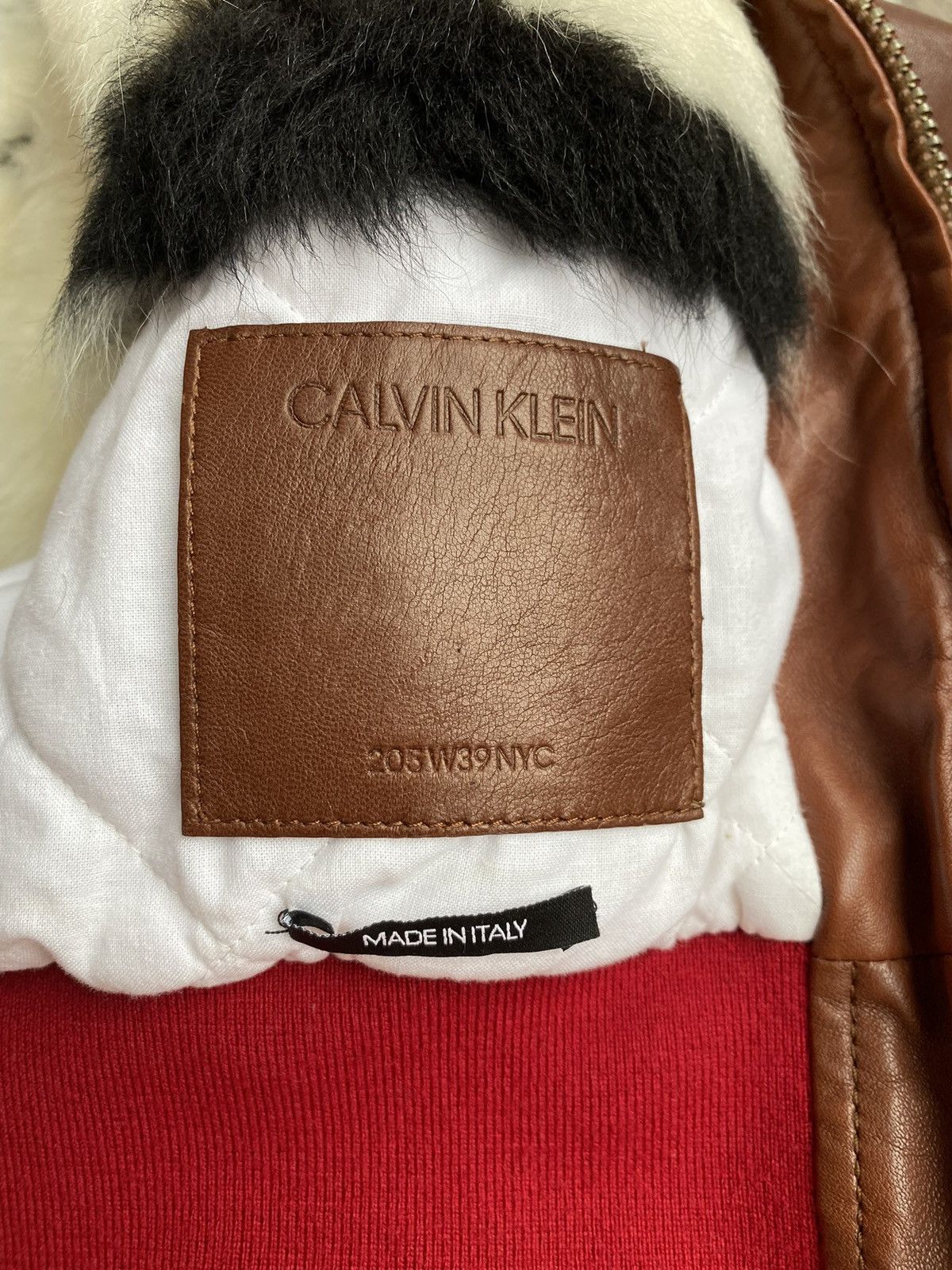 Calvin Klein 205W39NYC FW17 Calvin Klein 205w39nyc leather jacket Raf Simons $4900 Size US M / EU 48-50 / 2 - 9 Thumbnail