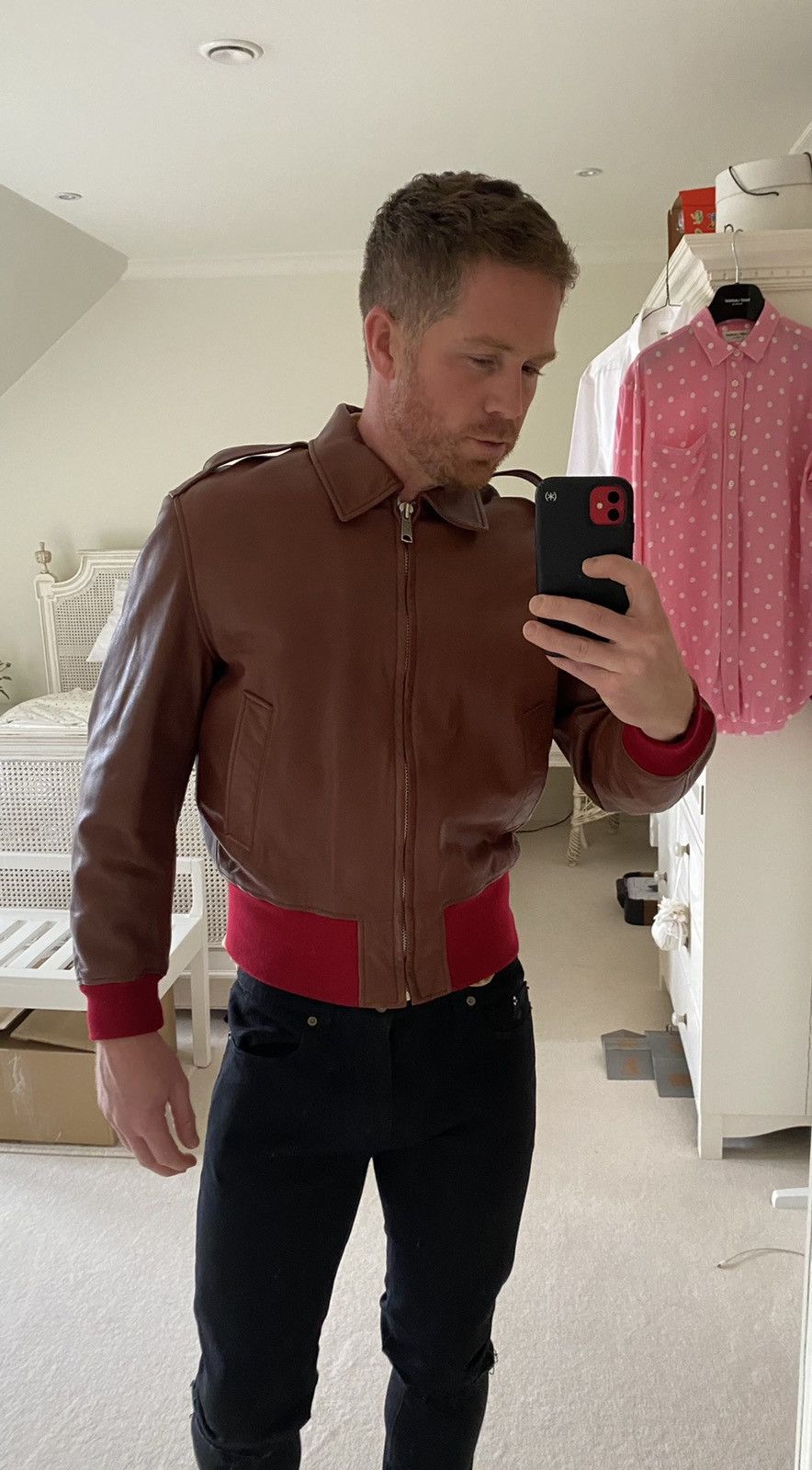 Calvin Klein 205W39NYC FW17 Calvin Klein 205w39nyc leather jacket Raf Simons $4900 Size US M / EU 48-50 / 2 - 8 Thumbnail