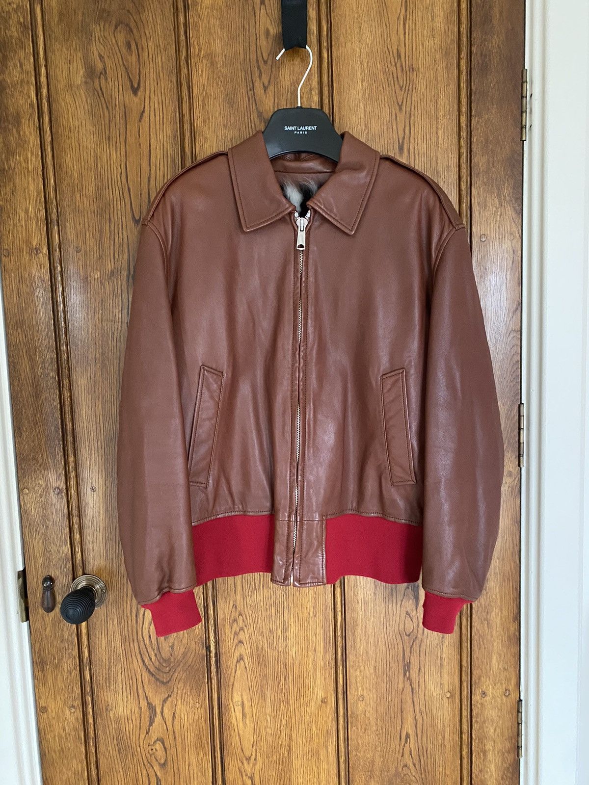 Calvin Klein 205W39NYC FW17 Calvin Klein 205w39nyc leather jacket Raf Simons $4900 Size US M / EU 48-50 / 2 - 3 Thumbnail