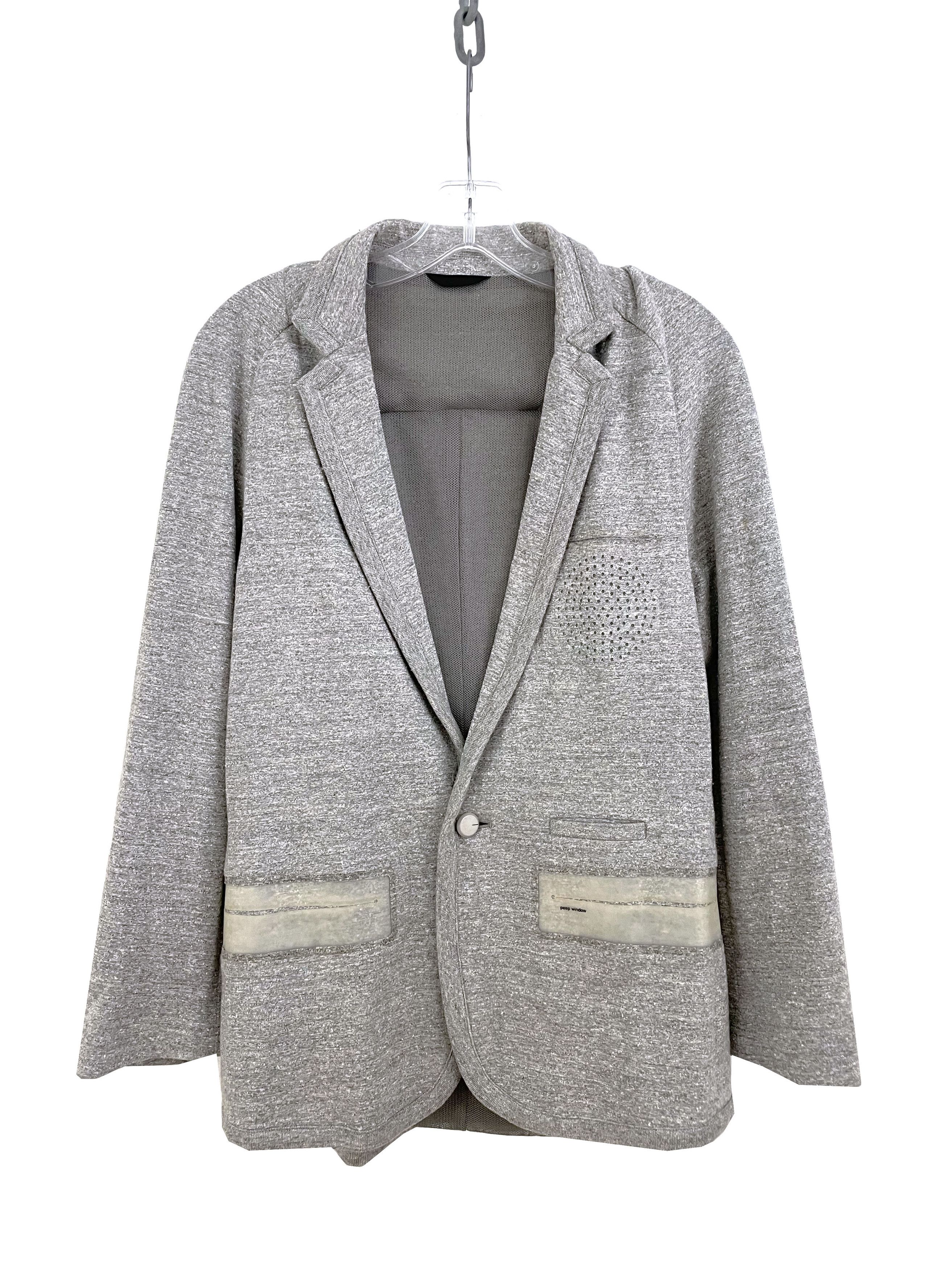 image of Undercover Ss10 Less But Better Cotton Blazer in Grey, Men's (Size Large)