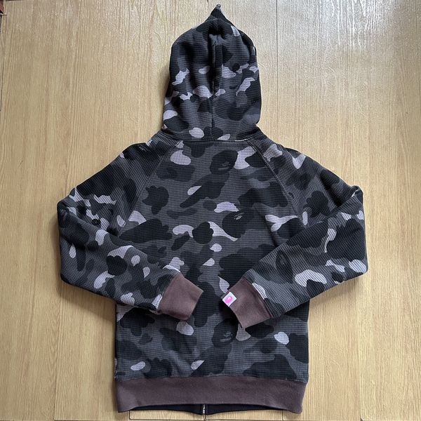 Dark grey best sale bape hoodie