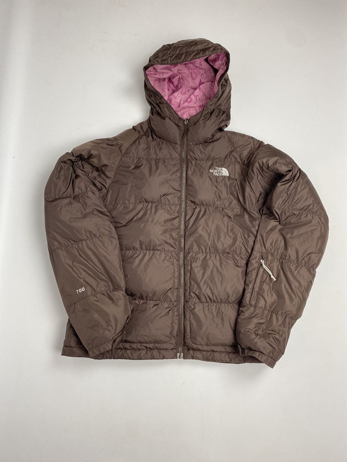 The North Face × Vintage The North Face 700 Women’s Brown Down Puffer Jacket Size L / US 10 / IT 46 - 1 Thumbnail