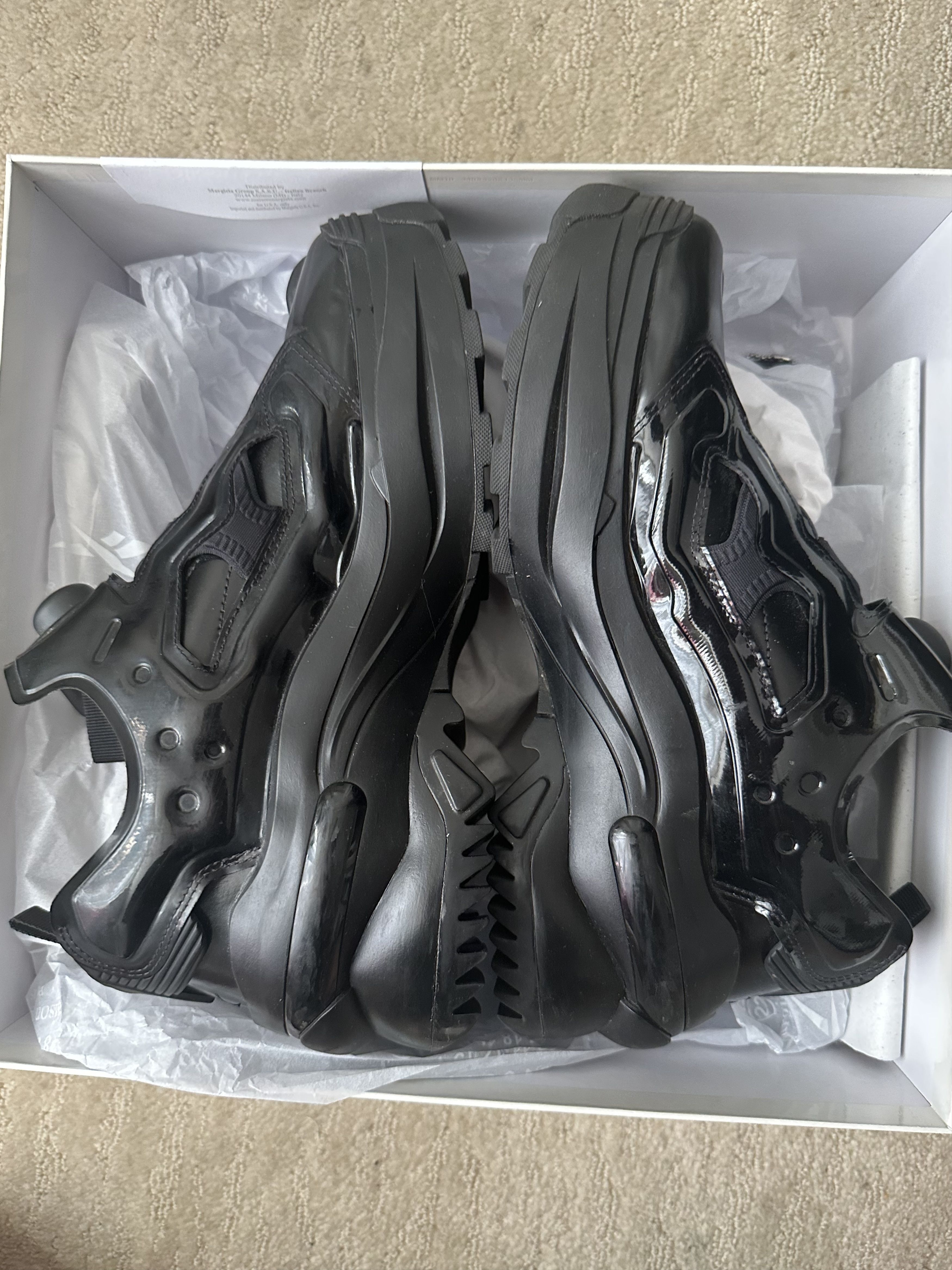 Maison Margiela × Reebok MAISON MARGIELA REEBOK TABI INSTAPUMP FURY OXFORD Black Size US 9 / EU 42 - 4 Thumbnail
