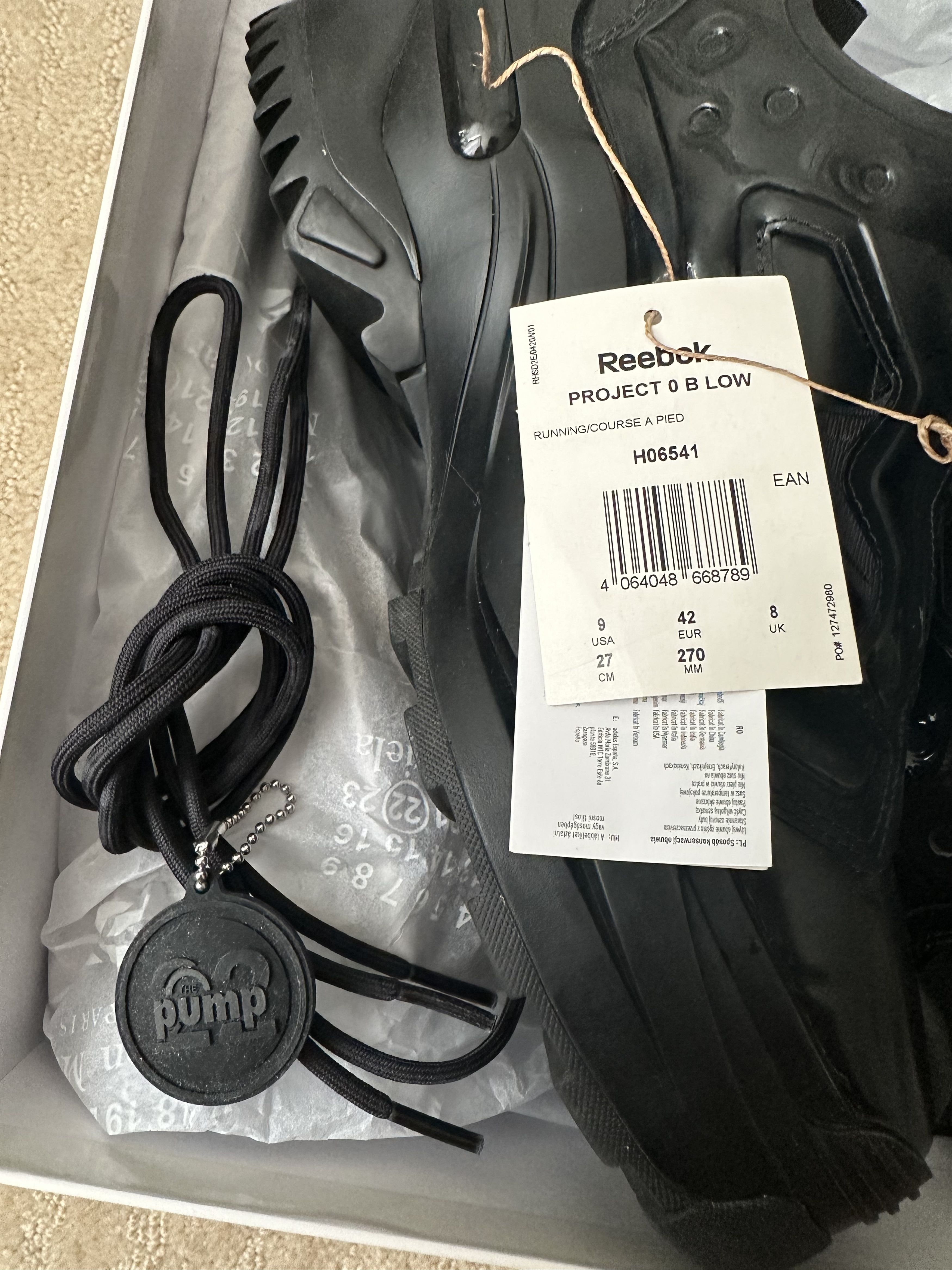 Maison Margiela × Reebok MAISON MARGIELA REEBOK TABI INSTAPUMP FURY OXFORD Black Size US 9 / EU 42 - 8 Thumbnail