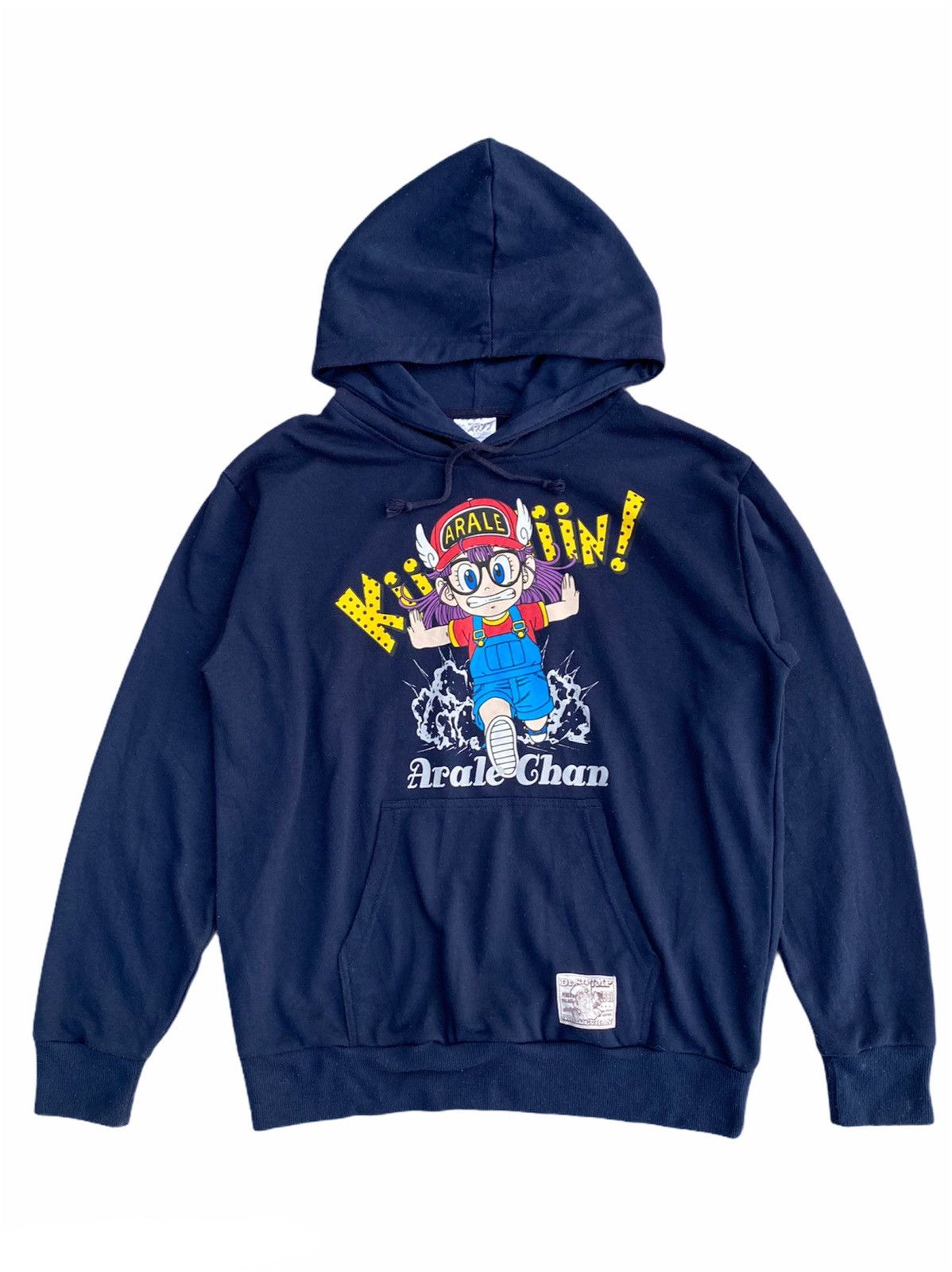 image of Anima x Cartoon Network Dr. Slump Anime Hoodies /akira Evangelion Vintage Dragonball in Navy Blue (