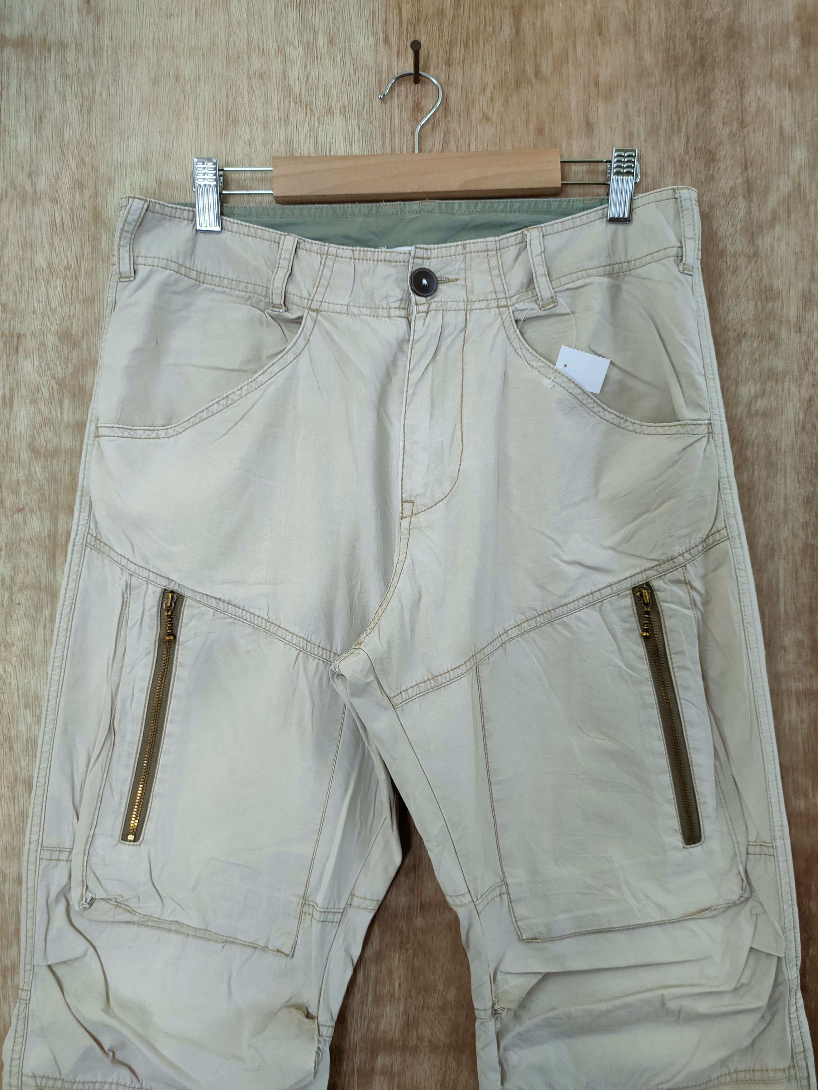 Takeo Kikuchi DL Takeo Kikochi cream Cargo Multipocket pants #46-349 Size US 30 / EU 46 - 3 Thumbnail