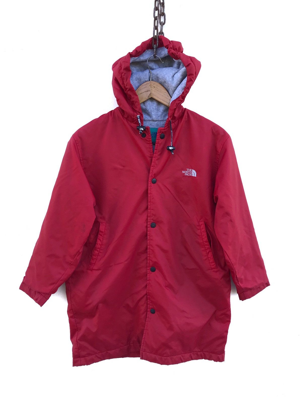 The North Face The North Face Spellout Red Big Logo Hoodie Long Jacket Size US S / EU 44-46 / 1 - 2 Thumbnail