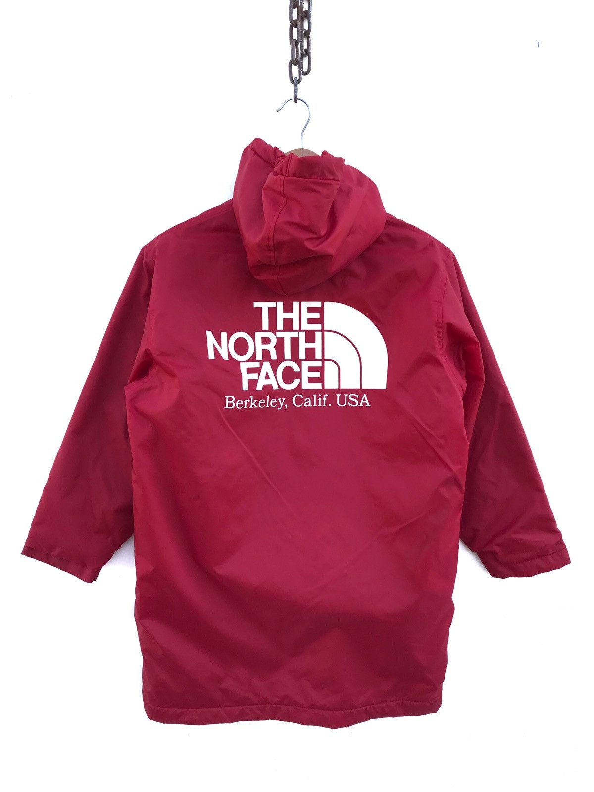 The North Face The North Face Spellout Red Big Logo Hoodie Long Jacket Size US S / EU 44-46 / 1 - 1 Thumbnail