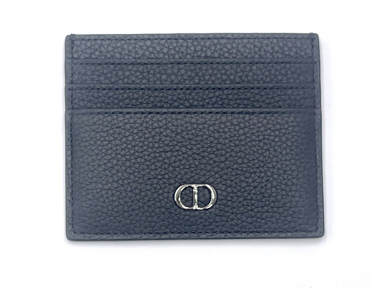 Card Holders  Dior Mens Card Holder Black Grained Calfskin With 'Cd Icon'  Signature ~ Antoniaweir