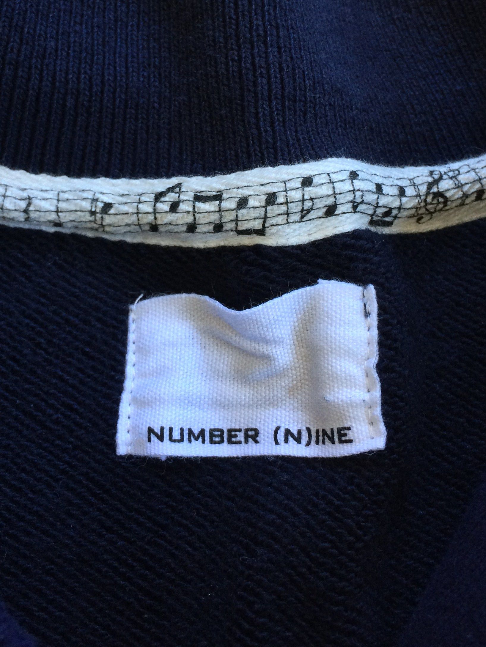 Number (N)ine Number (N)ine Logo Quarter Zip Sweatshirt Size US M / EU 48-50 / 2 - 3 Thumbnail