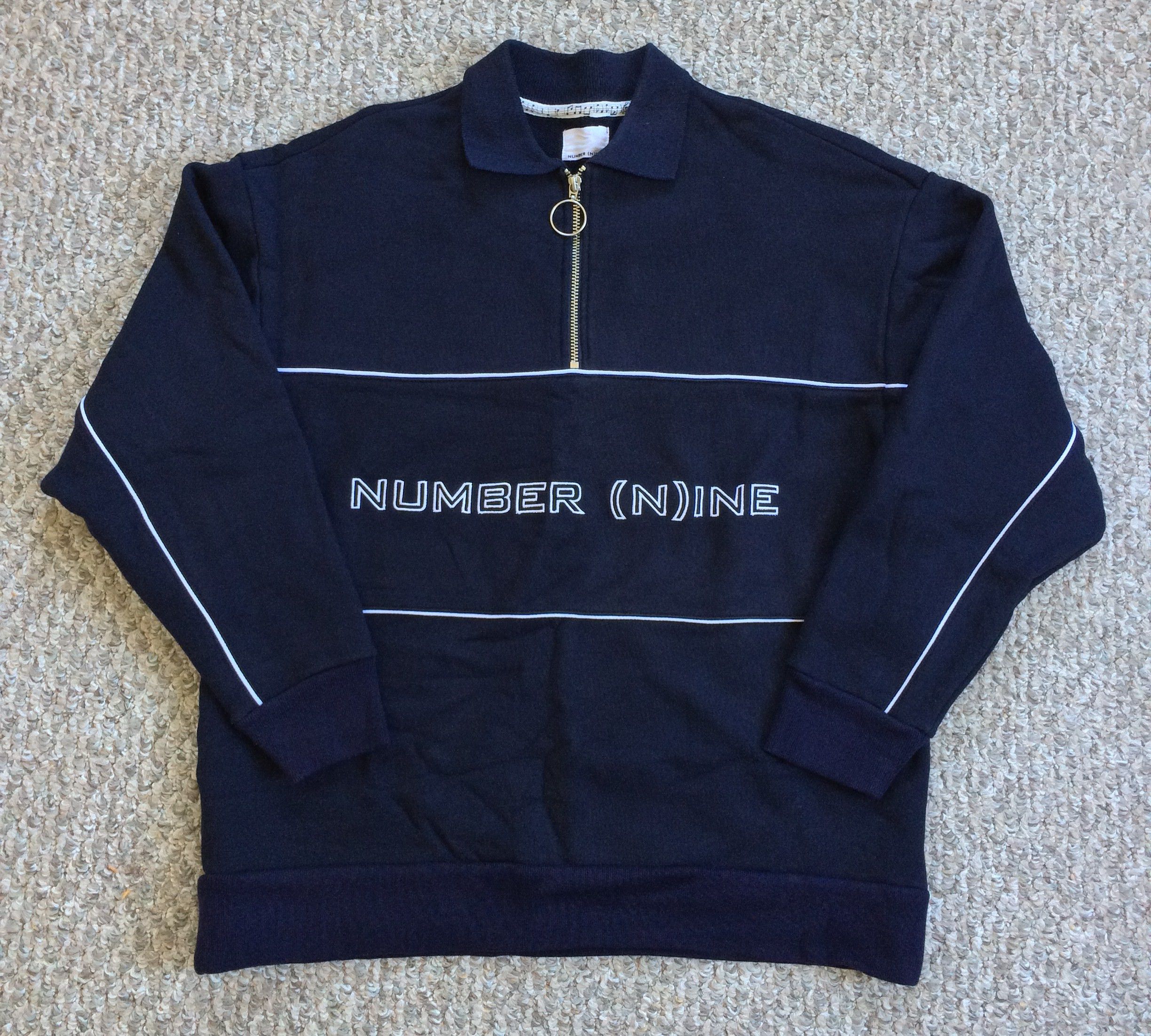 Number (N)ine Number (N)ine Logo Quarter Zip Sweatshirt Size US M / EU 48-50 / 2 - 1 Thumbnail