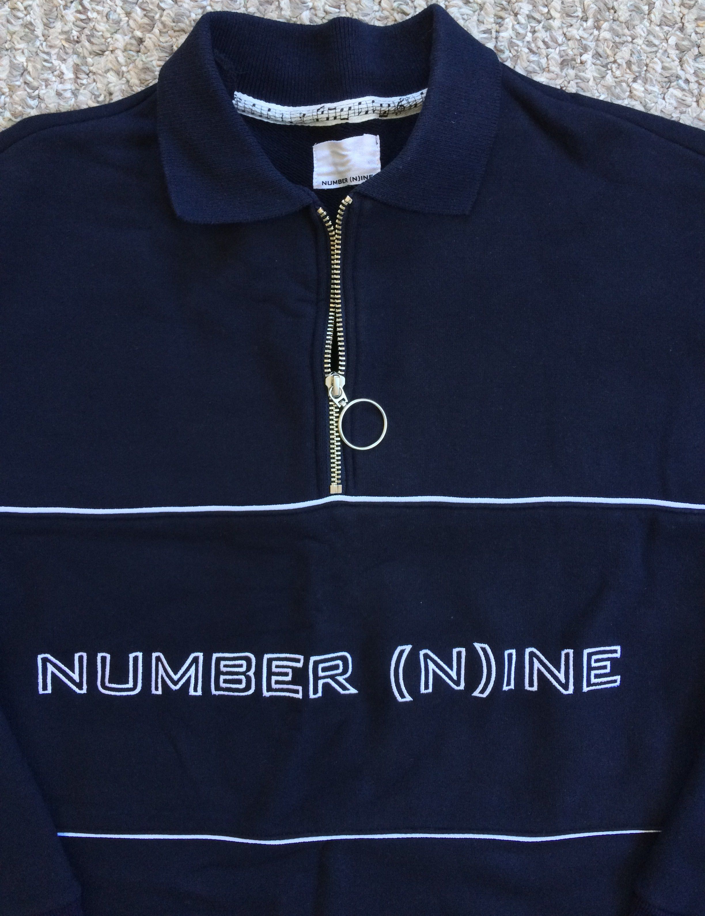 Number (N)ine Number (N)ine Logo Quarter Zip Sweatshirt Size US M / EU 48-50 / 2 - 2 Thumbnail