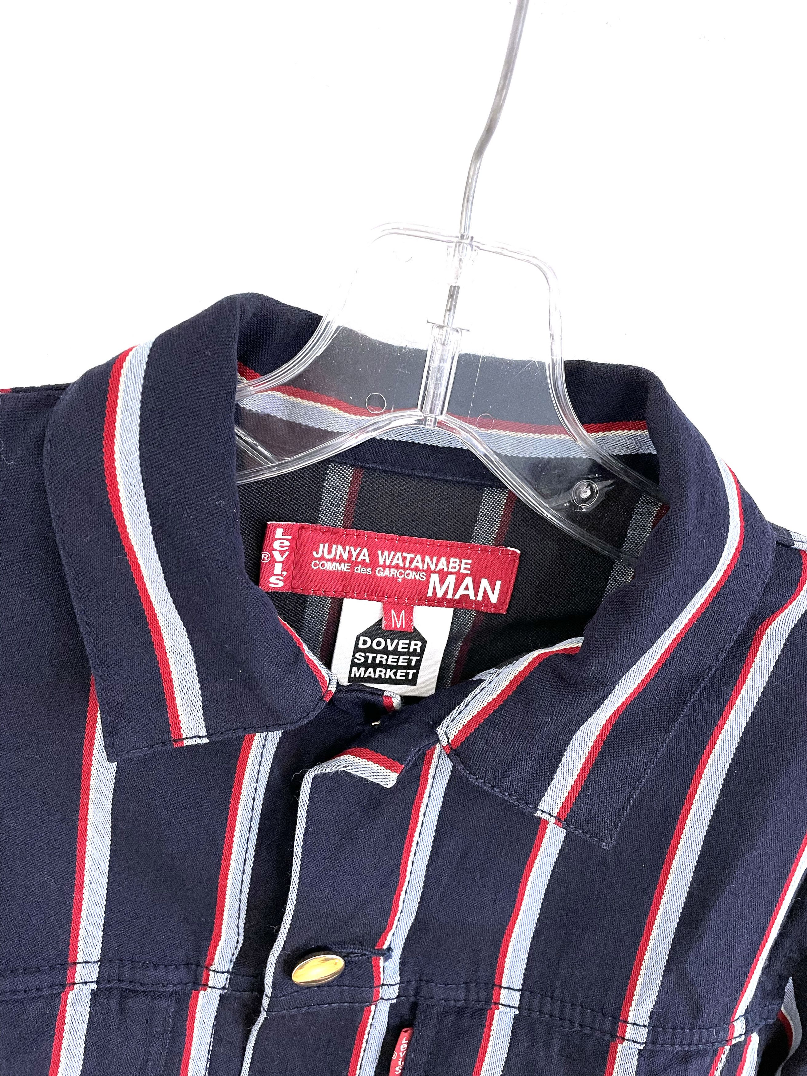 Junya Watanabe × Levi's 2005 Striped Wool Trucker Size US M / EU 48-50 / 2 - 3 Thumbnail