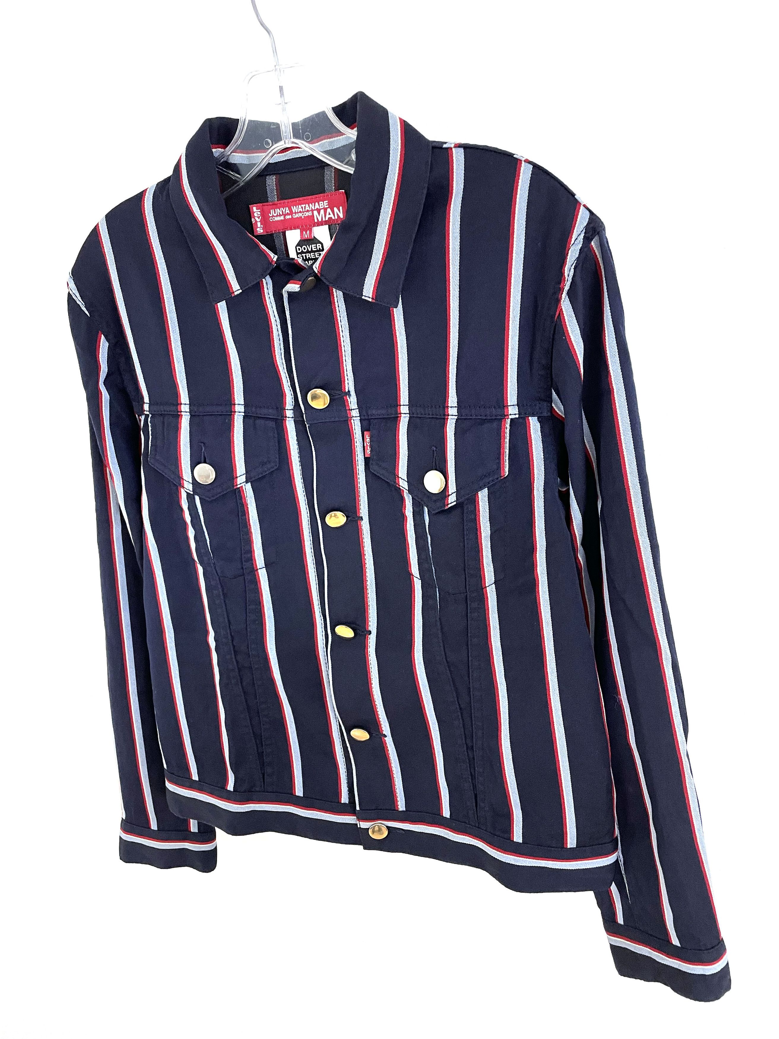 Junya Watanabe × Levi's 2005 Striped Wool Trucker Size US M / EU 48-50 / 2 - 2 Thumbnail