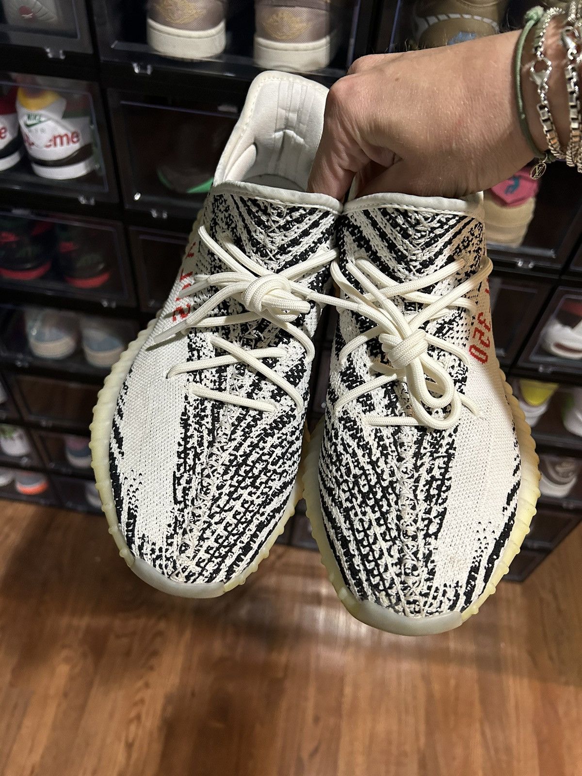 Adidas × Kanye West Yeezy boost 350 Zebra OG drop Size US 10.5 / EU 43-44 - 2 Thumbnail