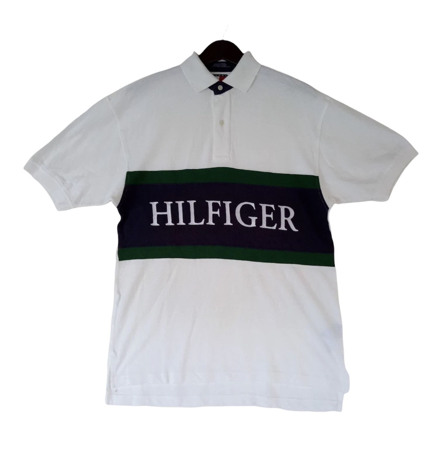Tommy Hilfiger TOMMY HILFIGER streetwear hip hop rap polo shirt Size US M / EU 48-50 / 2 - 1 Thumbnail