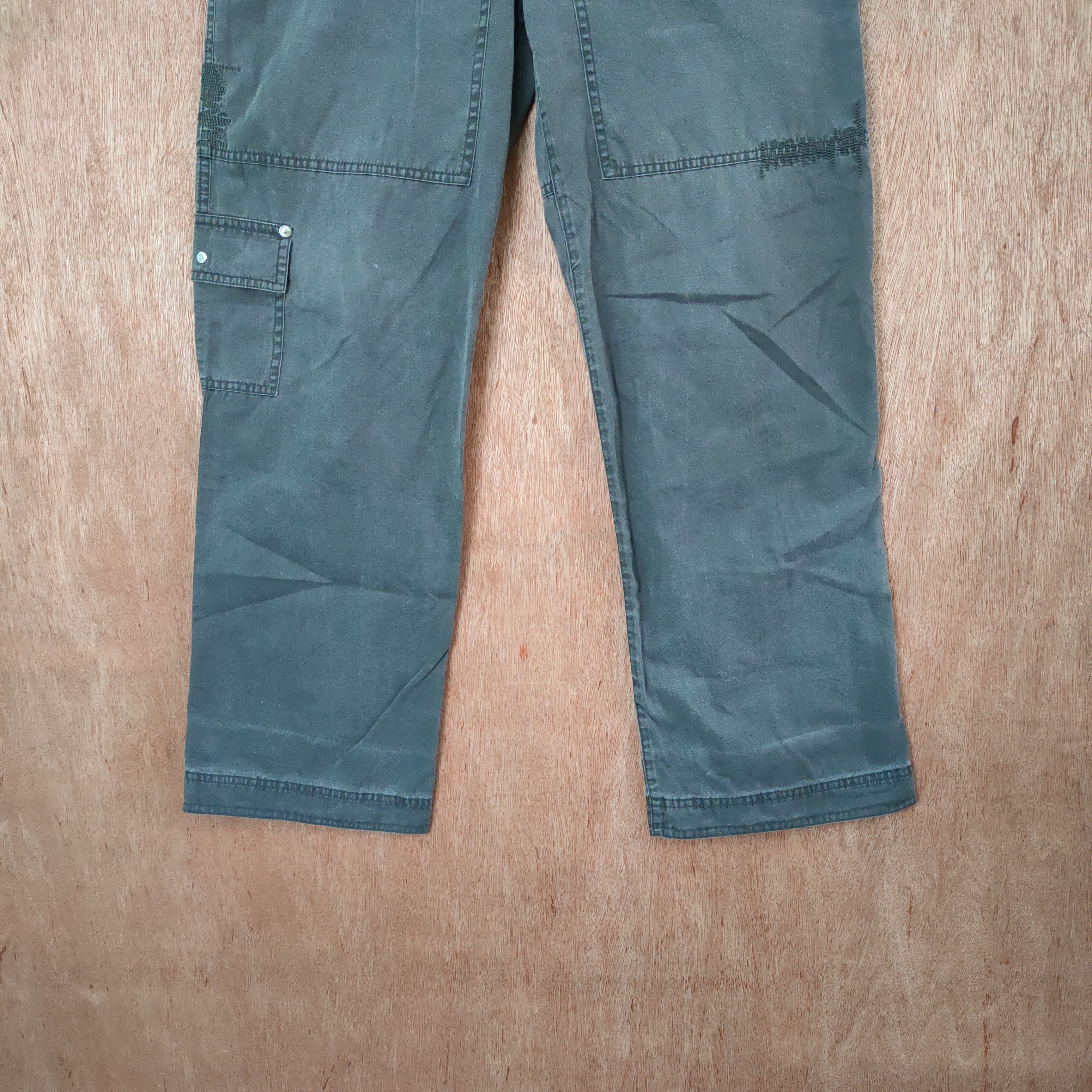 Hiroko Koshino Homme TRUNK HIROKO KOSHINO DOUBLE KNEE STYLE CARGO PANTS Size US 29 - 4 Thumbnail