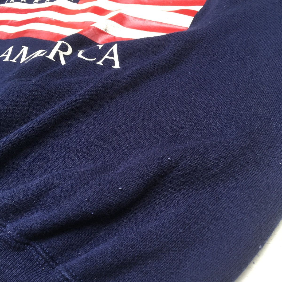Vintage Crazy Vintage American US Flag Sweatshirt Poly-Cotton Size US L / EU 52-54 / 3 - 20 Thumbnail
