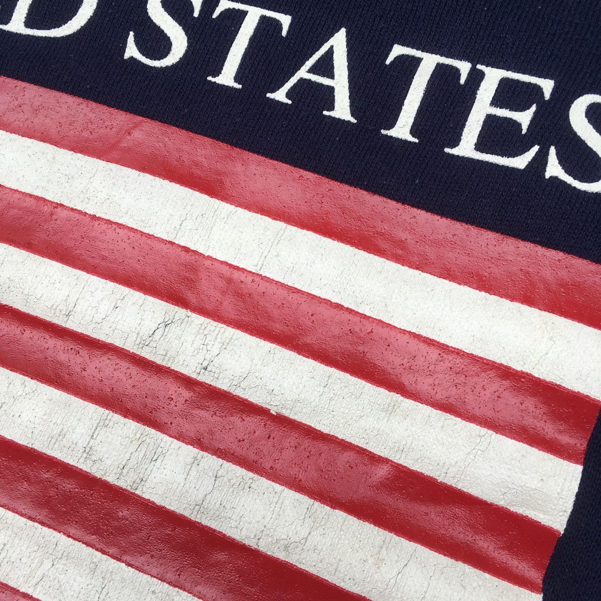 Vintage Crazy Vintage American US Flag Sweatshirt Poly-Cotton Size US L / EU 52-54 / 3 - 9 Thumbnail