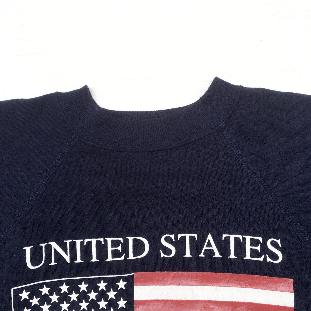 Vintage Crazy Vintage American US Flag Sweatshirt Poly-Cotton Size US L / EU 52-54 / 3 - 5 Thumbnail