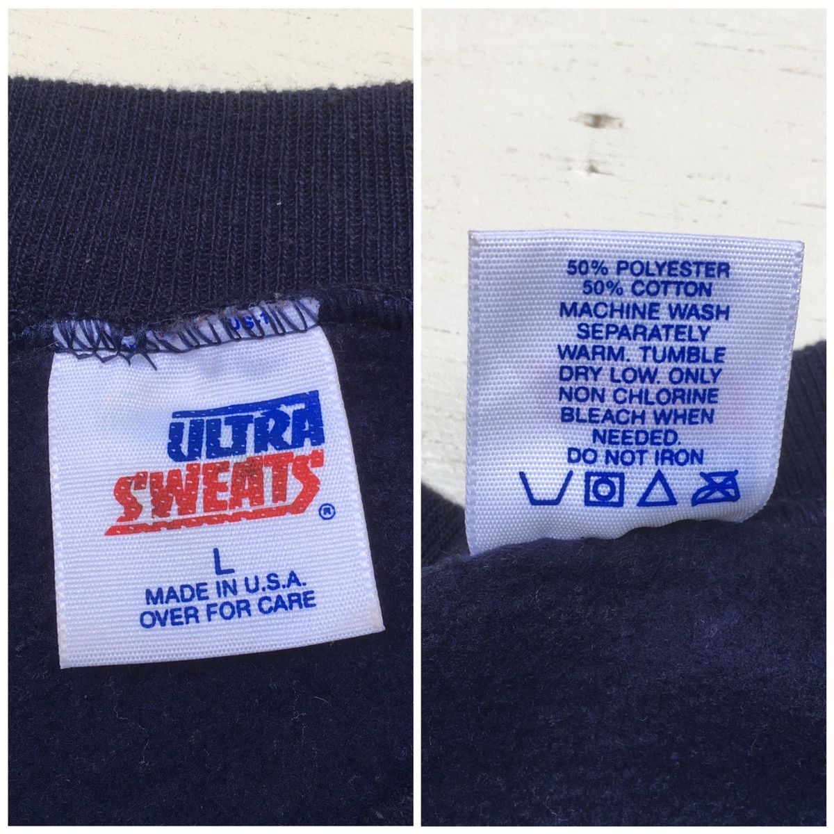 Vintage Crazy Vintage American US Flag Sweatshirt Poly-Cotton Size US L / EU 52-54 / 3 - 3 Thumbnail