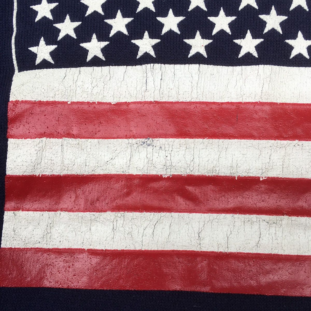 Vintage Crazy Vintage American US Flag Sweatshirt Poly-Cotton Size US L / EU 52-54 / 3 - 8 Thumbnail