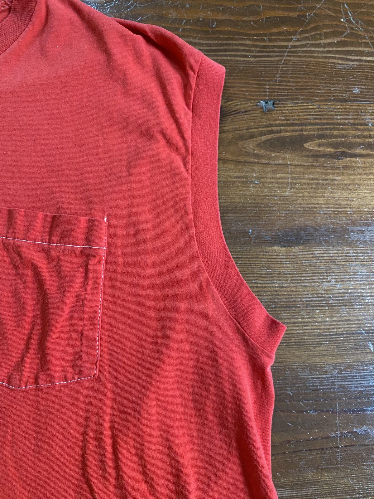 Fruit Of The Loom × Vintage Vintage 80’s Fruit of the Loom Single Stitch Pocket Tank Size US L / EU 52-54 / 3 - 3 Thumbnail