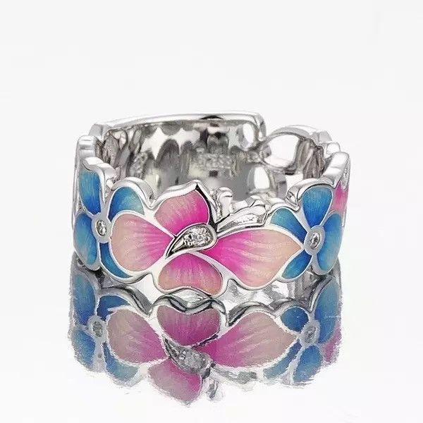 Jewelry Creative Handmade Enamel Craft Ring Size ONE SIZE - 2 Thumbnail