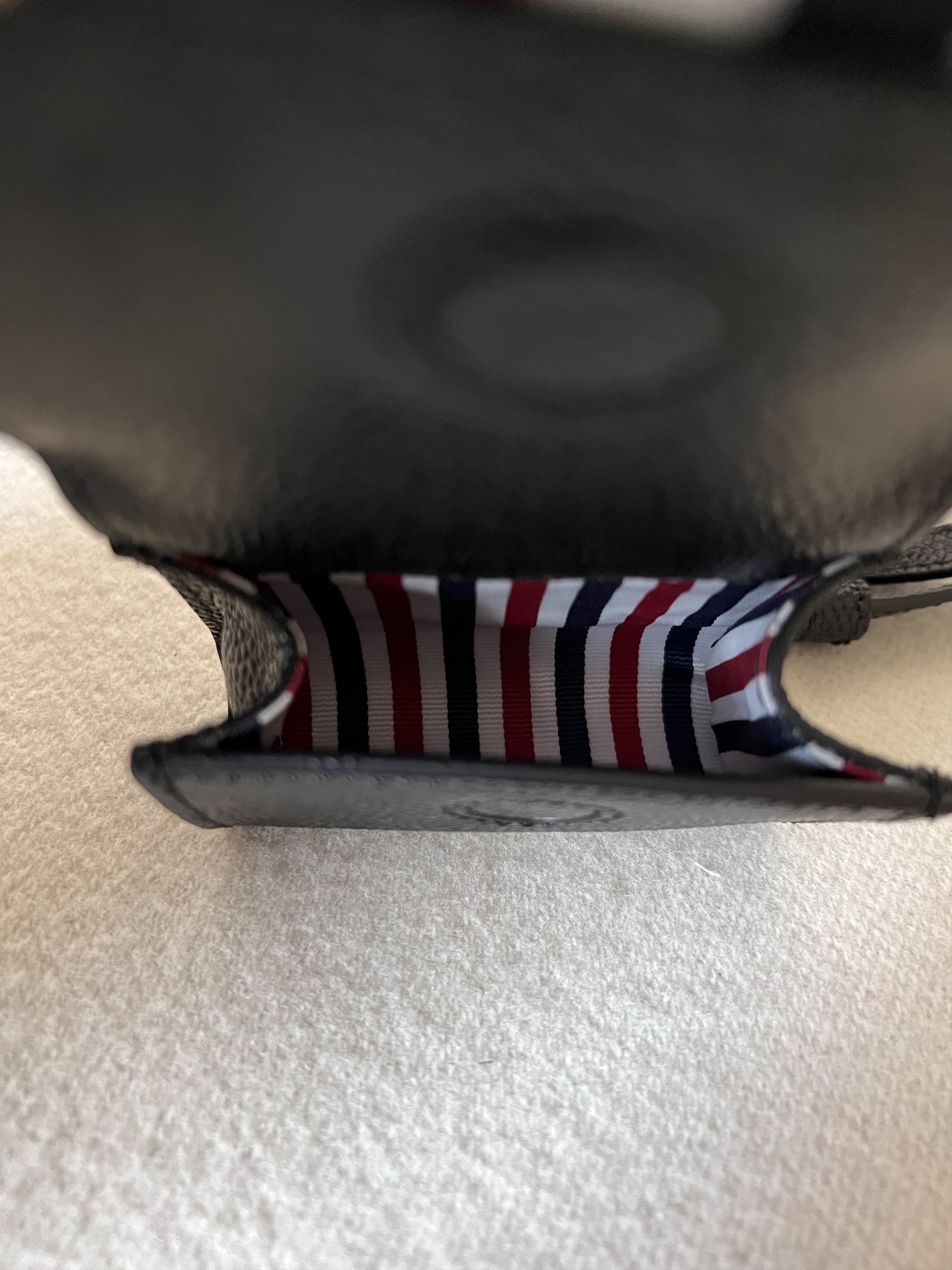 Thom Browne Thom Browne Pebble Grain Leather Mini Pouch in Black Size ONE SIZE - 4 Thumbnail