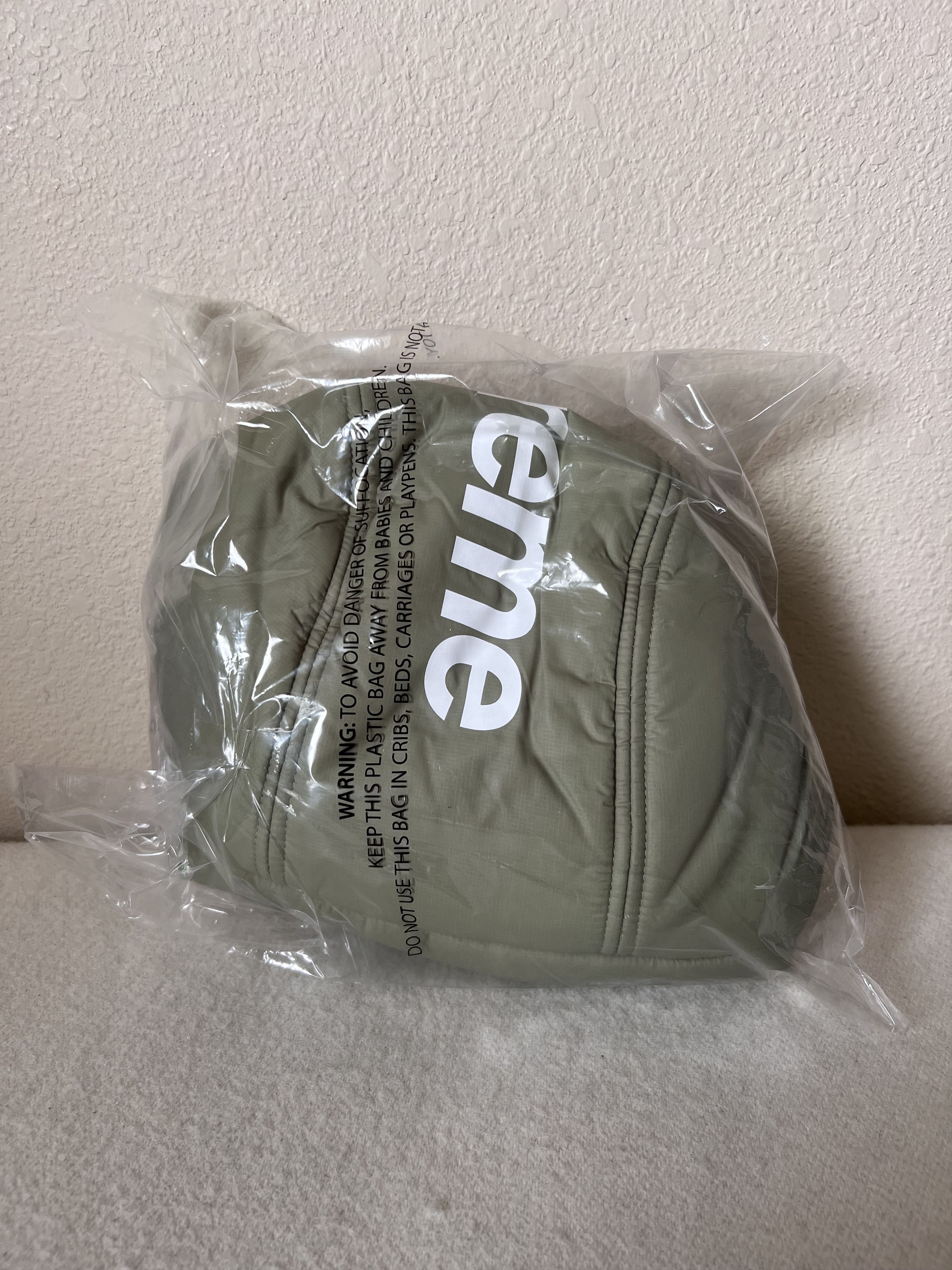 Supreme Supreme Cordura Puffer Balaclava in Light Olive Size ONE SIZE - 3 Thumbnail
