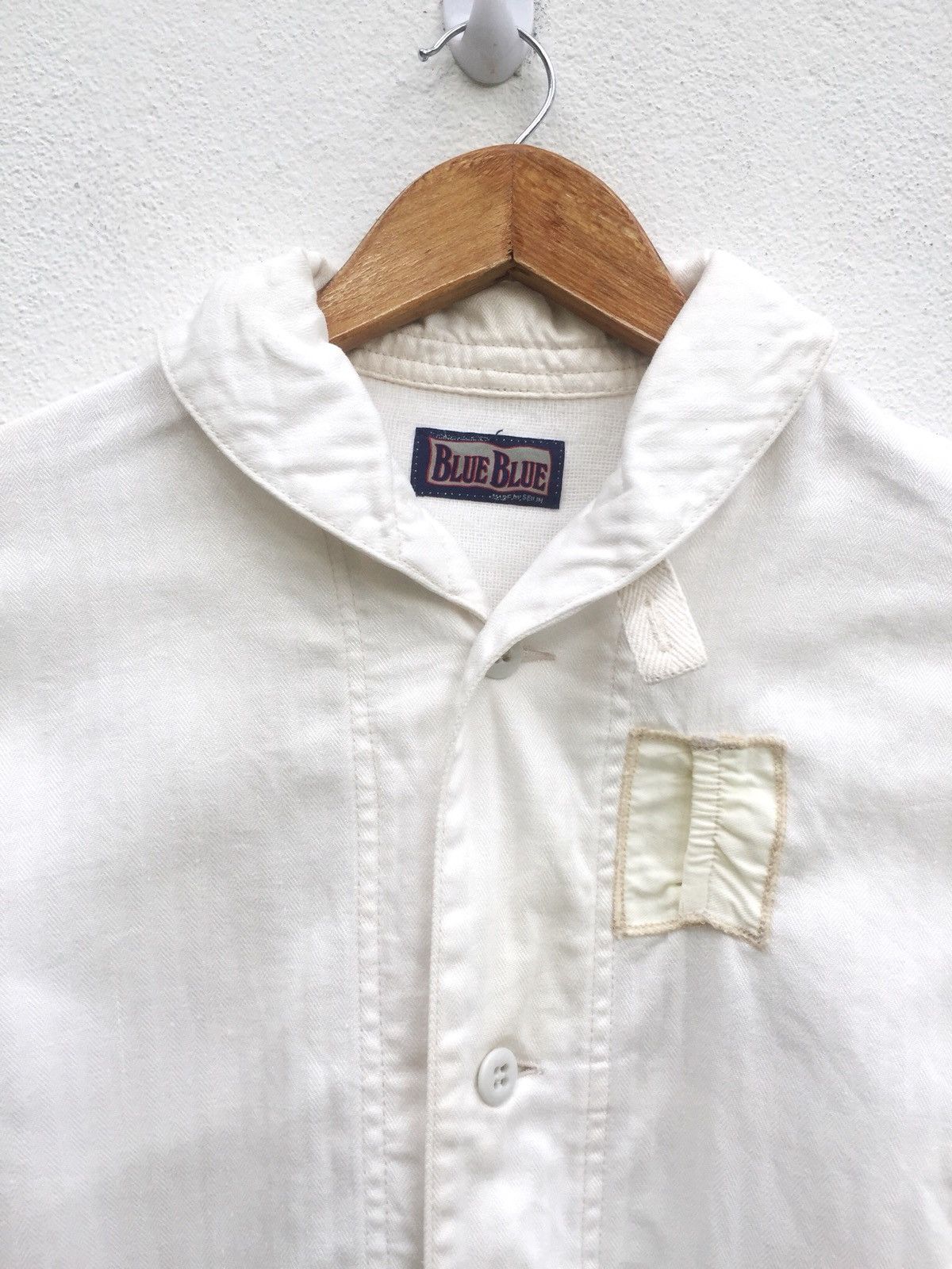 Blue Blue Japan 90s Blue Blue 🇯🇵 US Navy Repro Shawl Collar Jacket Size US M / EU 48-50 / 2 - 3 Thumbnail